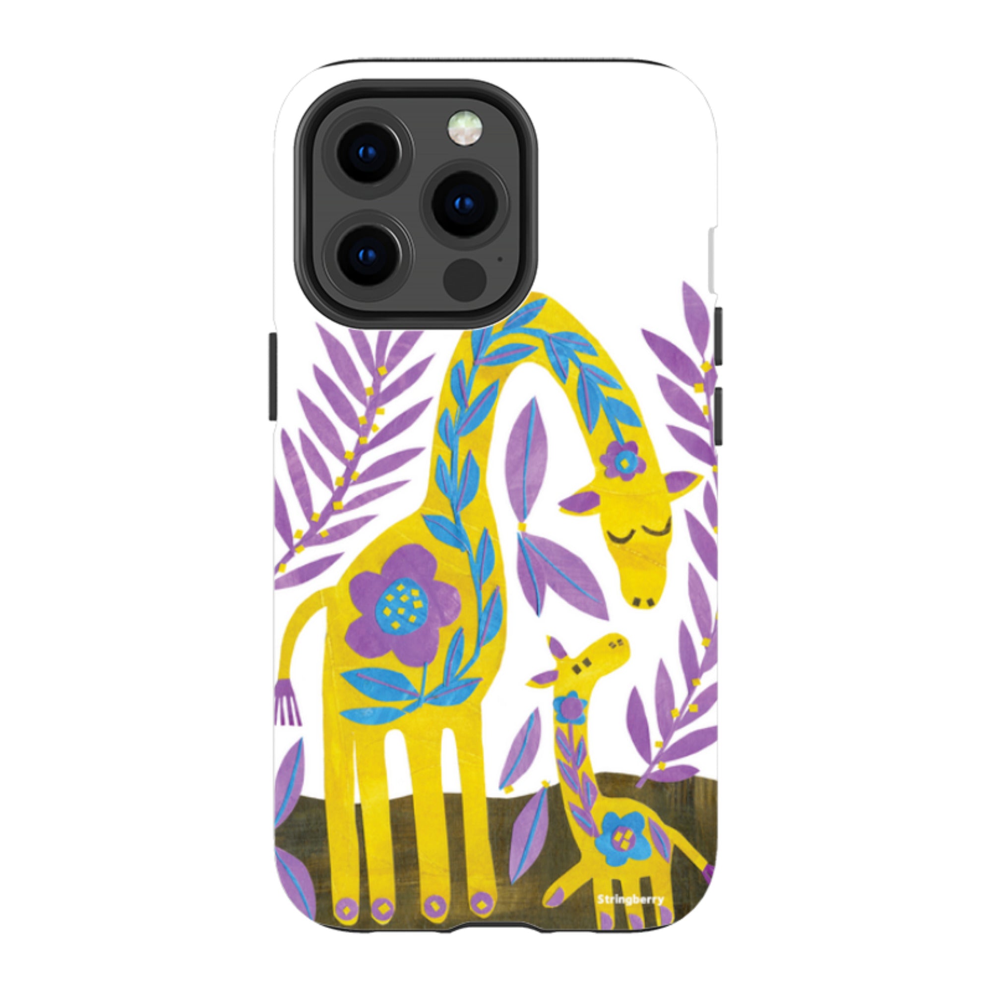 iPhone MagSafe Tough Case - Folk Giraffes By Tracey English