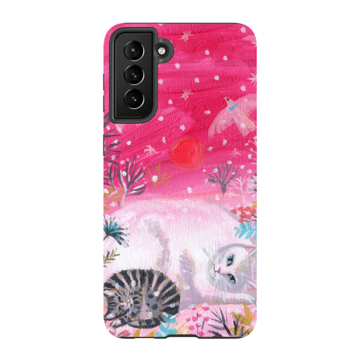 Samsung Tough Case - Christmas Cats By Mary Stubberfield