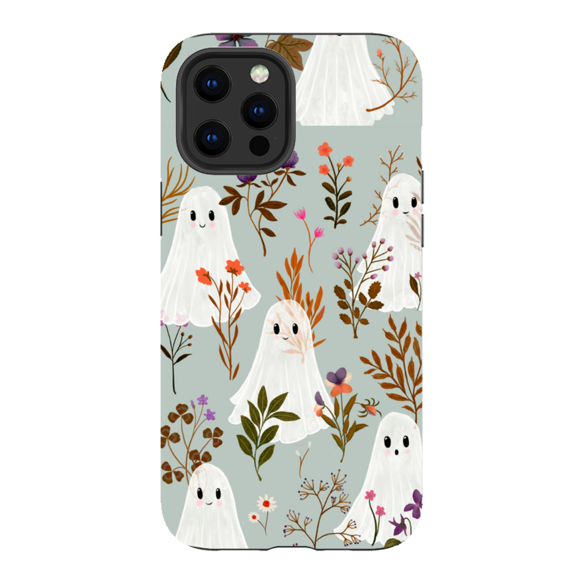 iPhone Tough Case - Ghost in the Garden - Dusty Gourd By Katherine Quinn