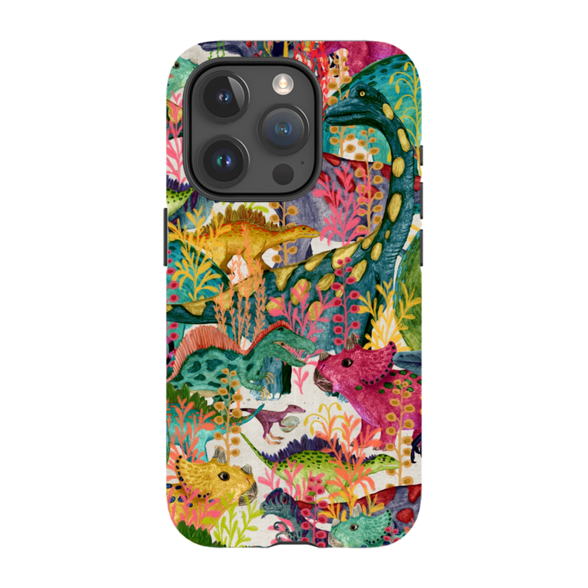 iPhone MagSafe Tough Case - Dinosaur Jamboree By Katherine Quinn