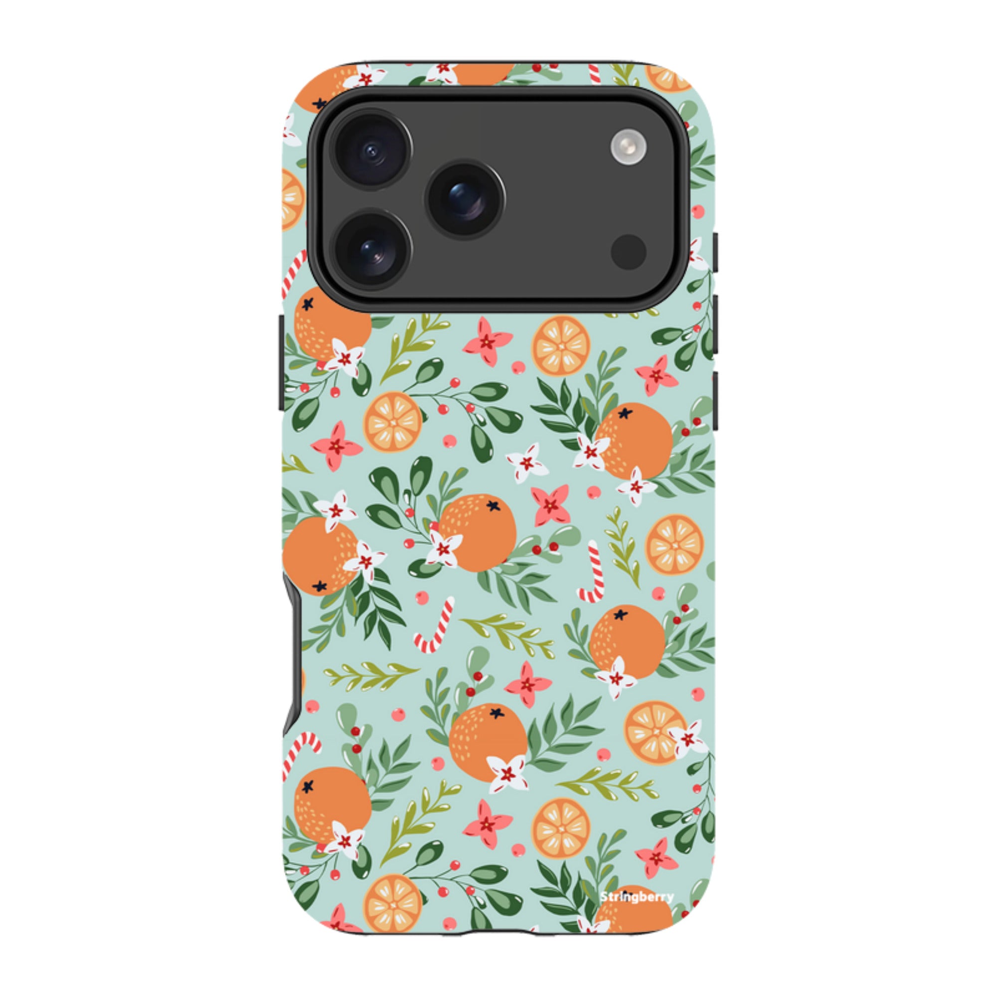 iPhone MagSafe Tough Case - Oranges and Candy Canes