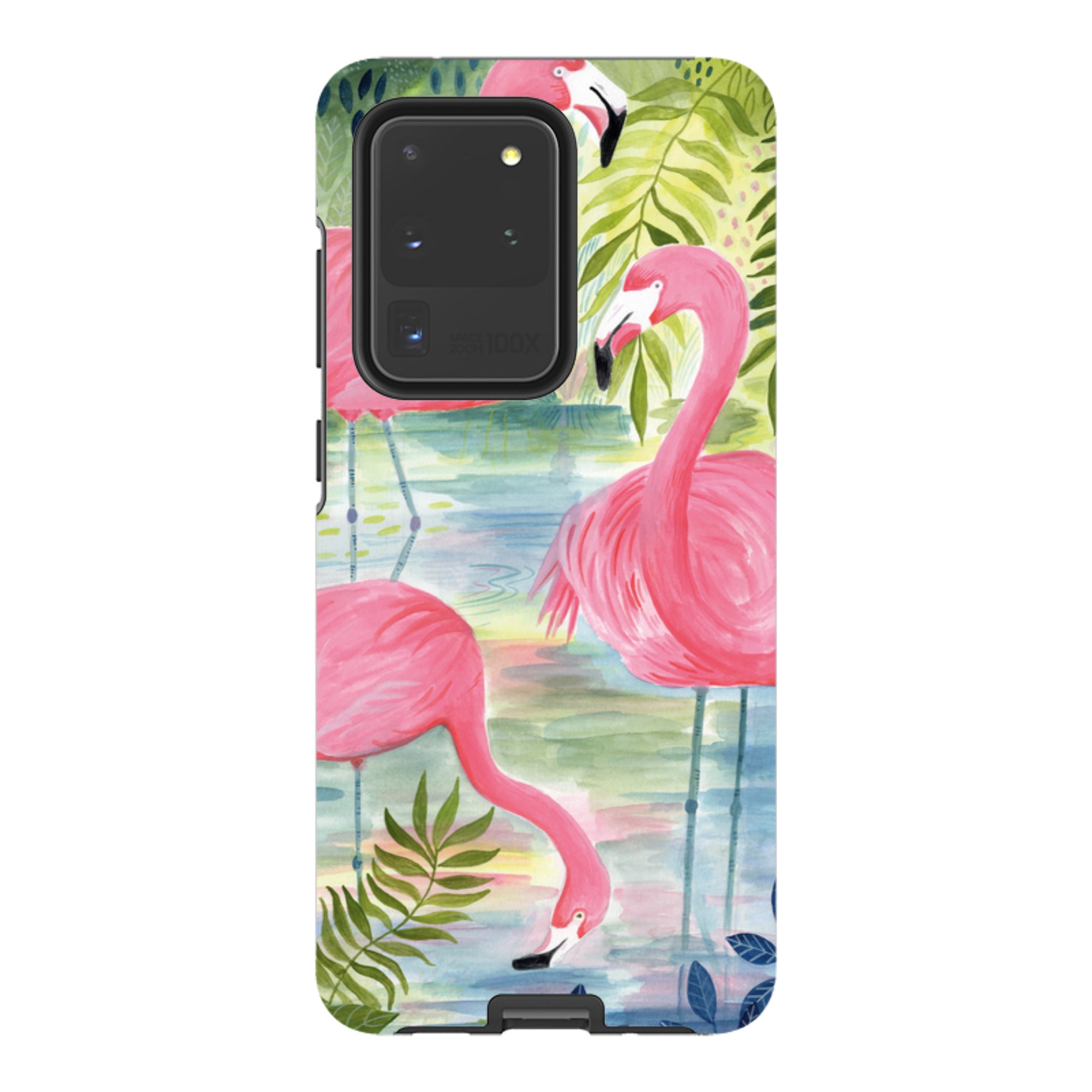 Samsung Tough Case - Three Flamingo By Bex Parkin