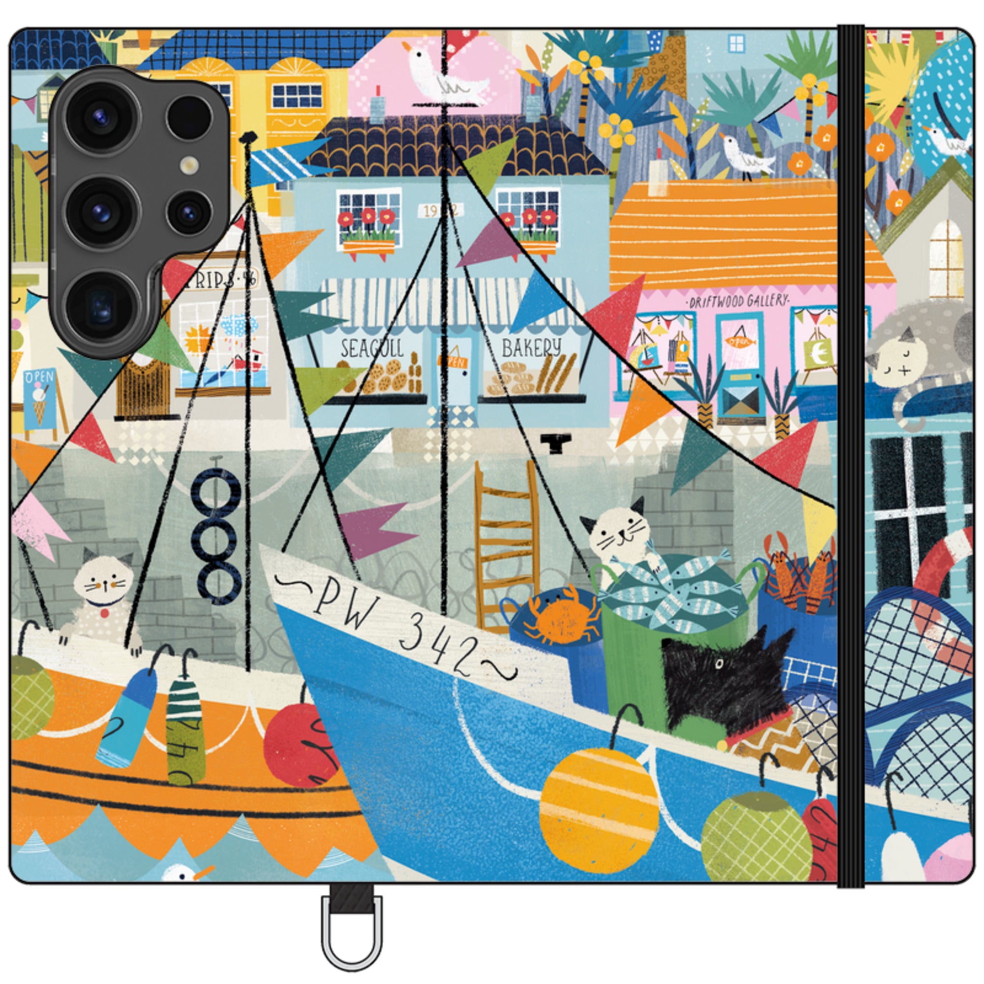 Night Harbour Wallet Case By Ali Brookes