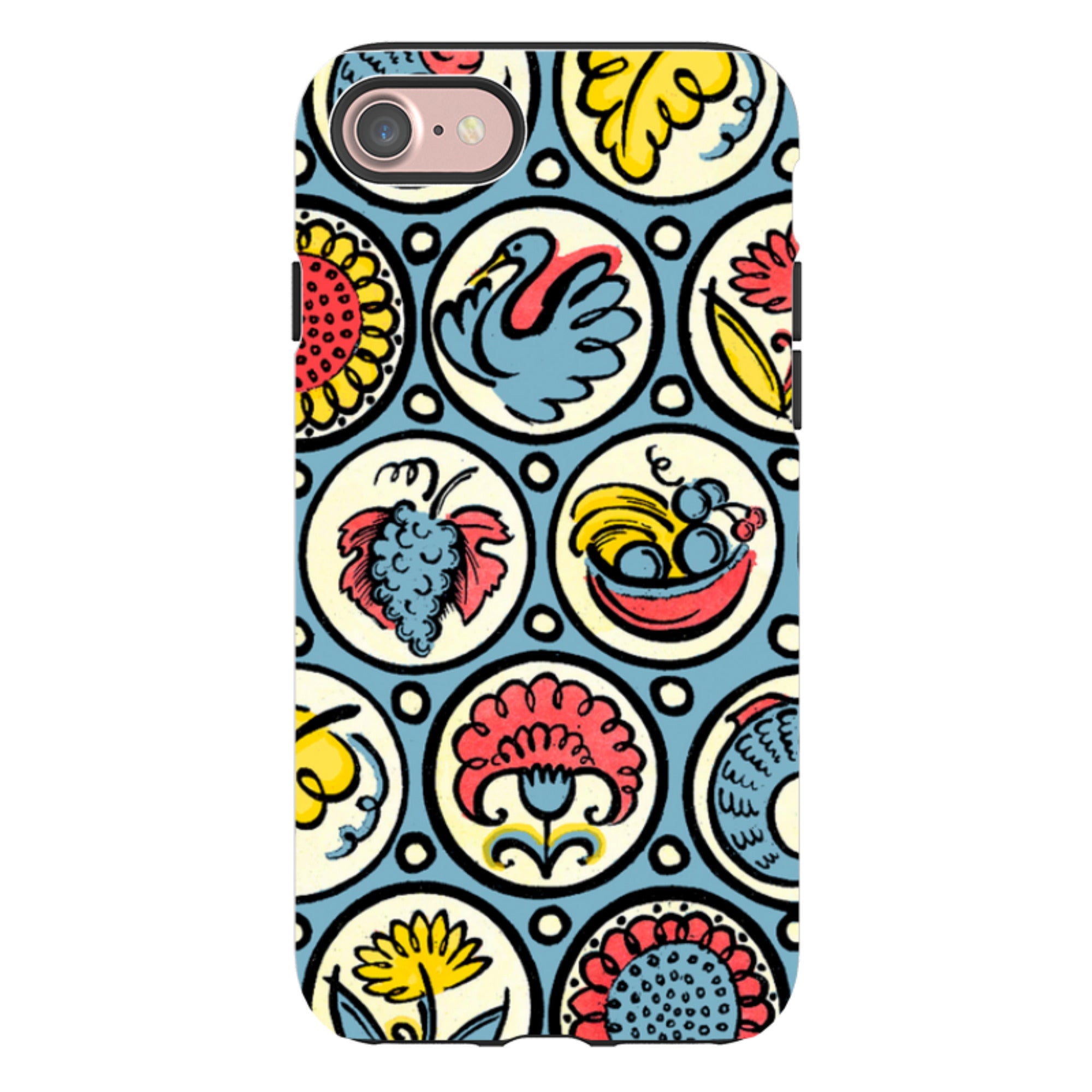 iPhone Tough Case - Birds, Fish & Fruit By Cressida Bell
