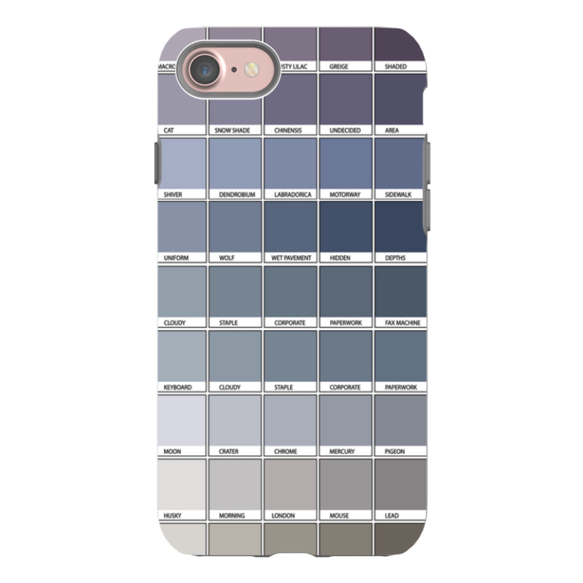 iPhone Tough Case - Grey Chromology By Kitty Joseph
