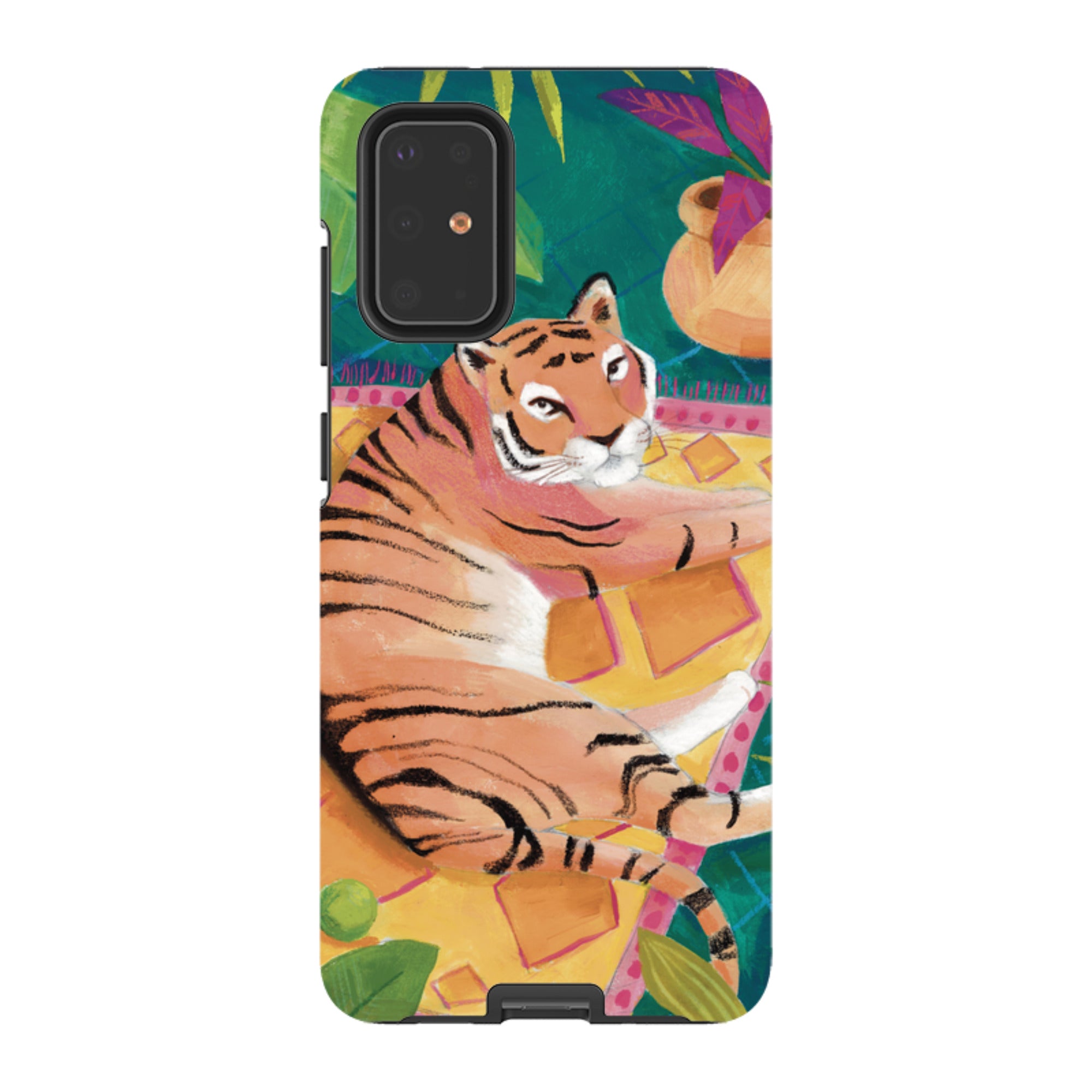 Samsung Tough Case - Tiger In Palms By Bex Parkin