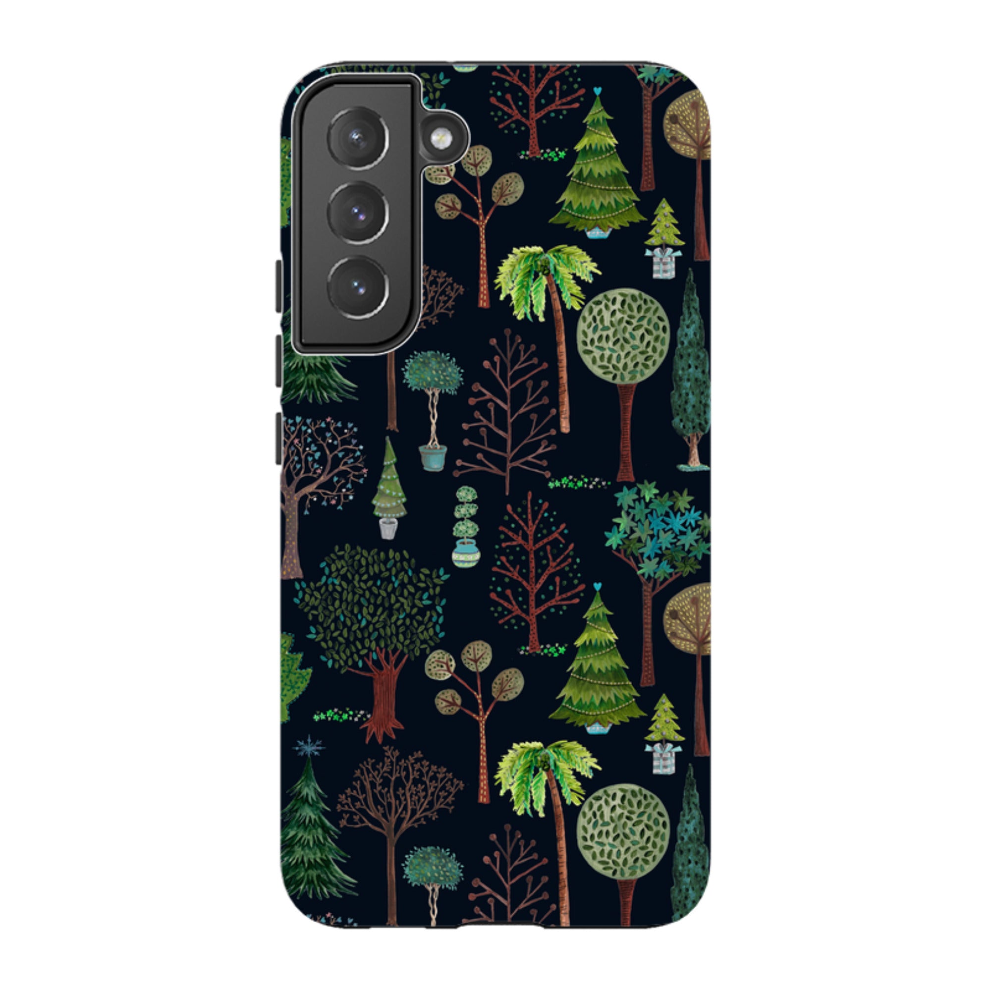 Samsung Tough Case - Xmas Trees Dark By Caroline Bonne Muller