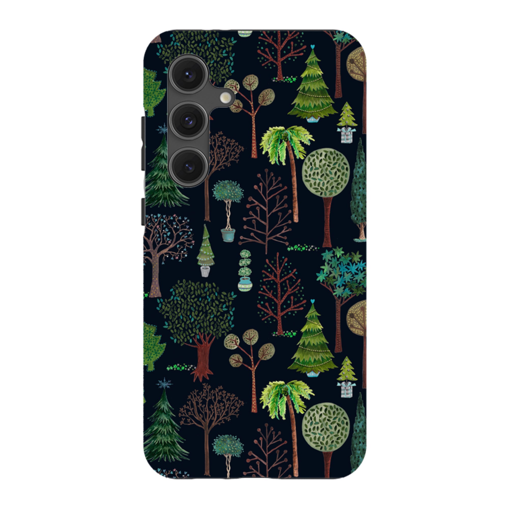Samsung Tough Case - Xmas Trees Dark By Caroline Bonne Muller