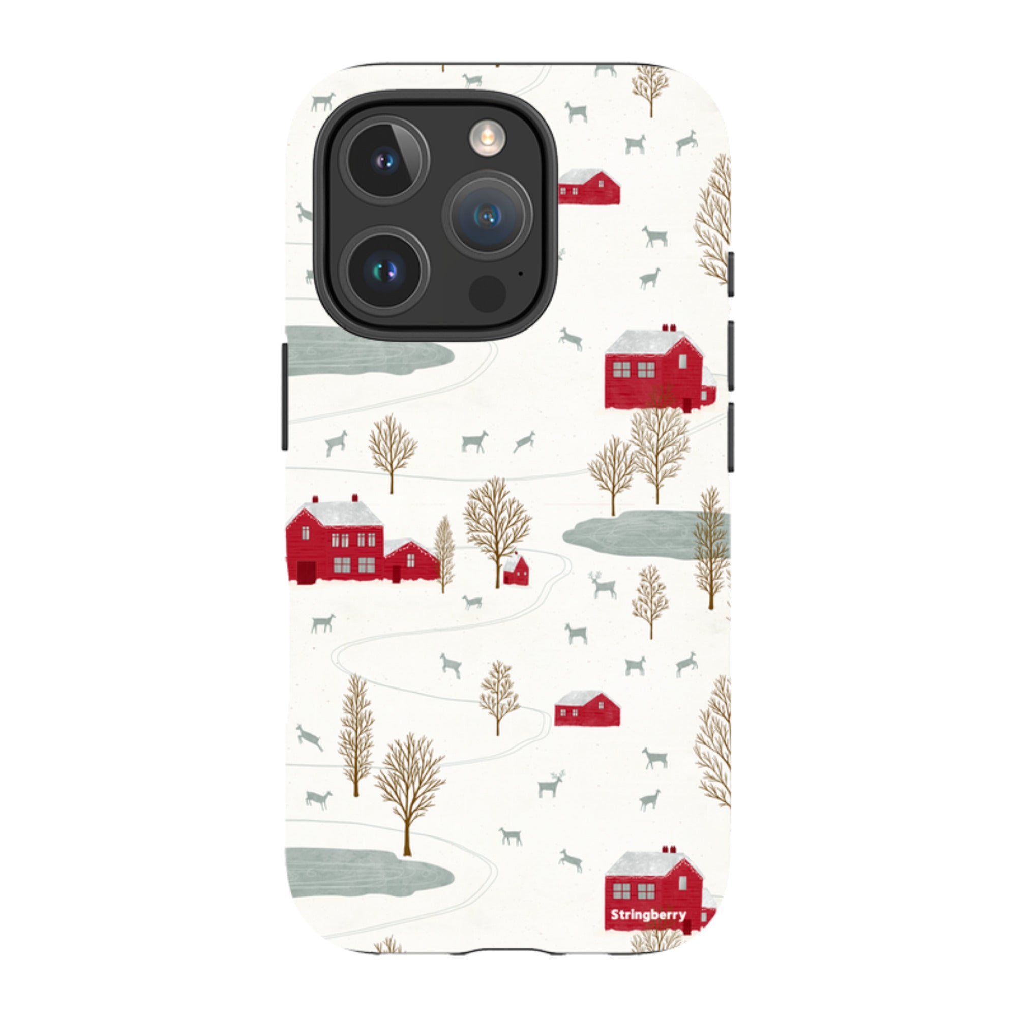iPhone Tough Case - Winter Landscape II By Katherine Quinn
