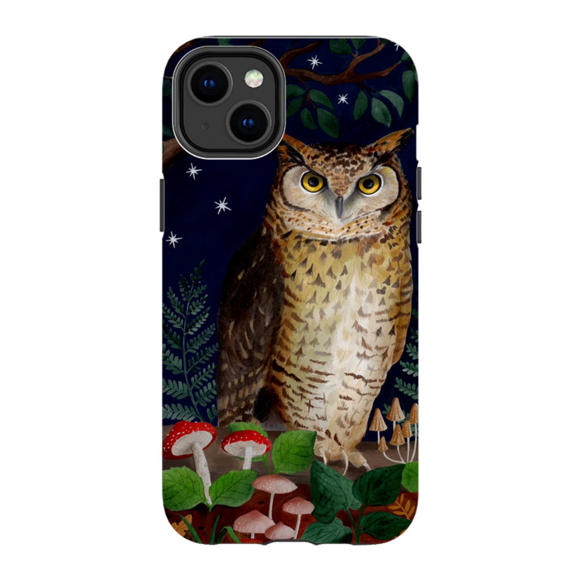 iPhone Tough Case - Mushroom Owl By Bex Parkin