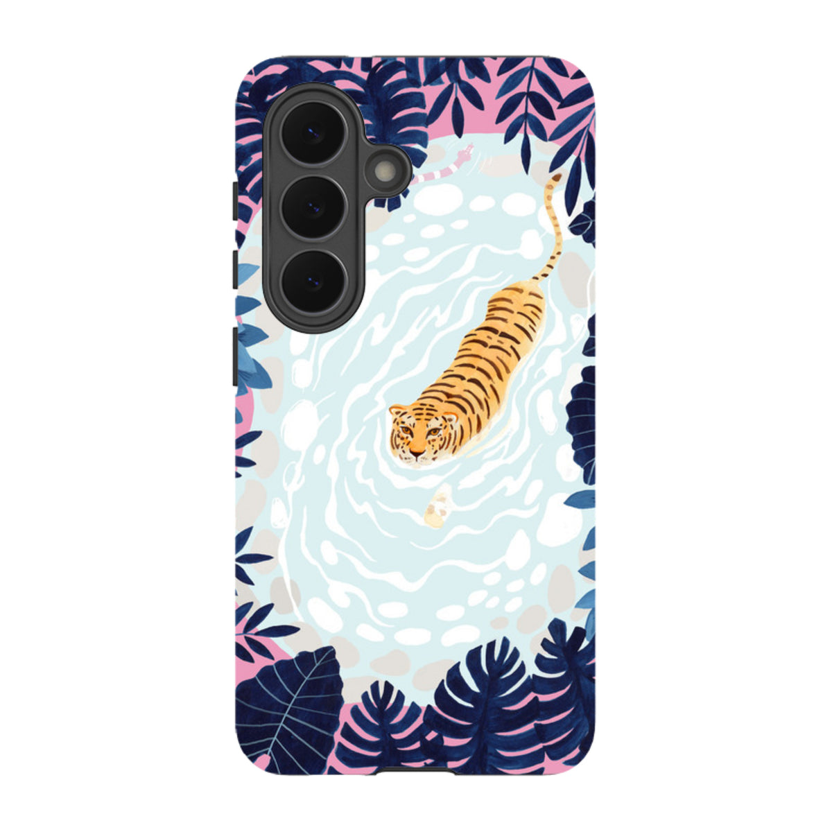 Samsung Tough Case - Swimming Tiger By Bex Parkin