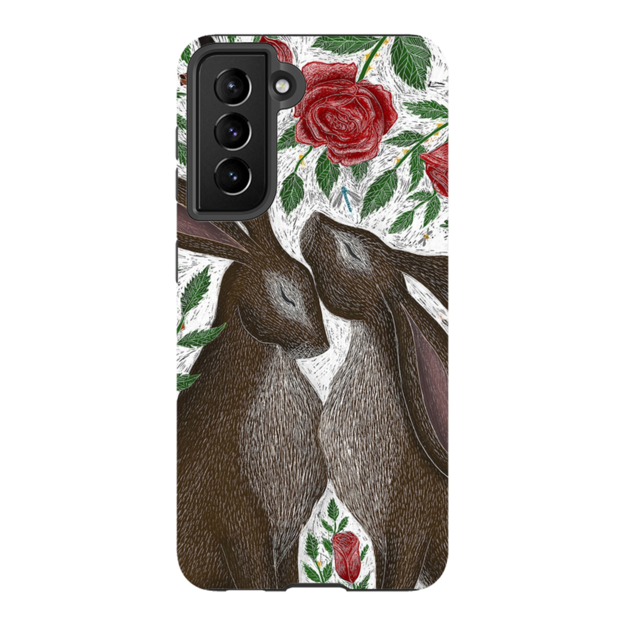 Samsung Tough Case - Hares And Red Roses By Catherine Rowe