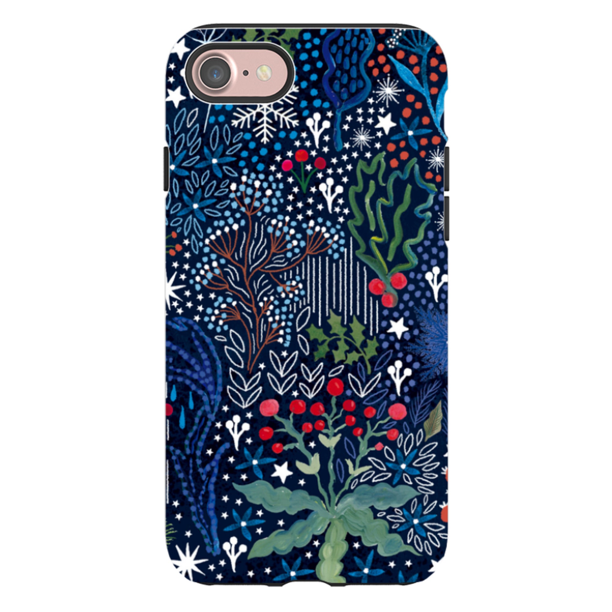 iPhone Tough Case - Winter Flowers I By Emma Frances Grant