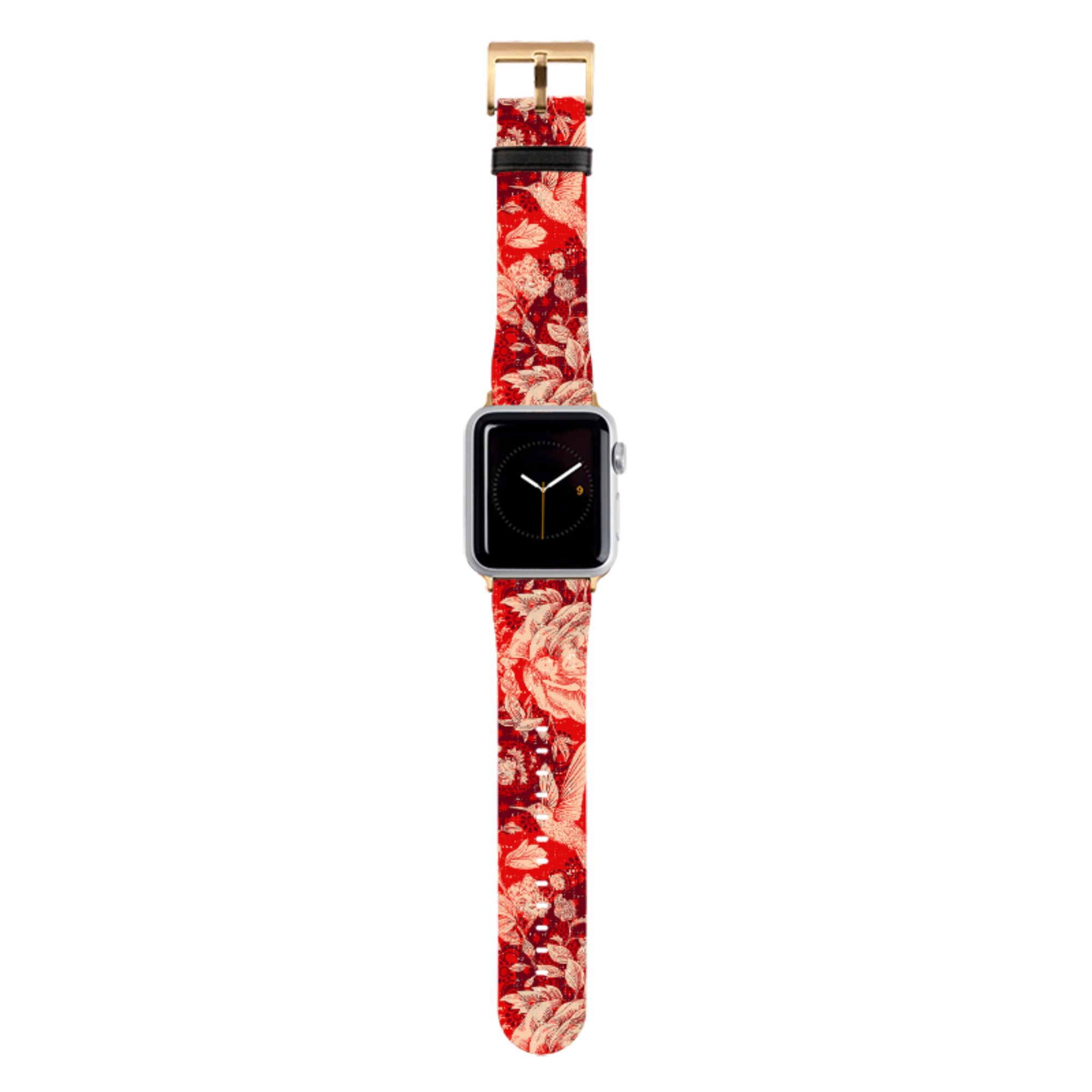 Red Peonies Apple Watch Strap