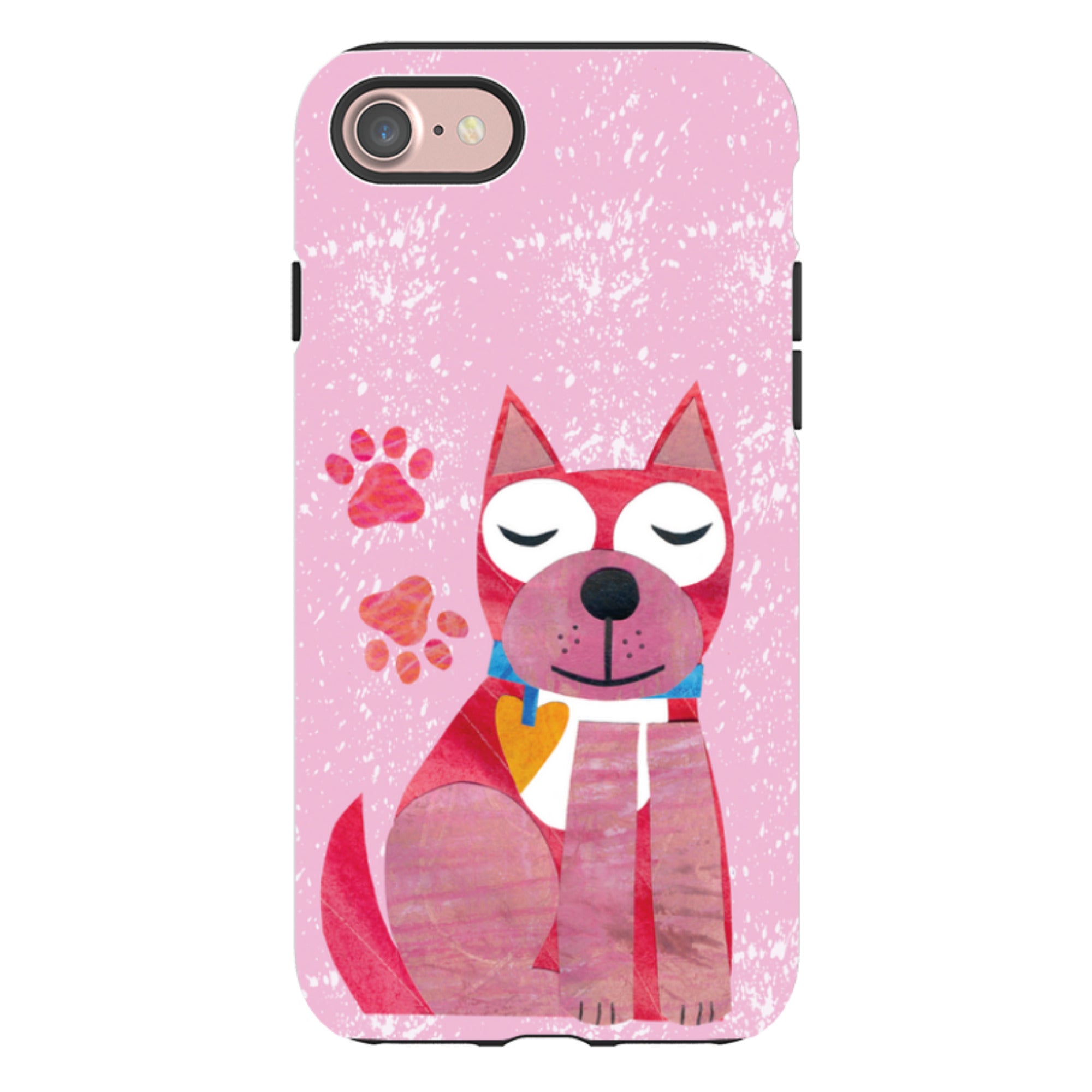 iPhone Tough Case - Dog With Heart By Tracey English