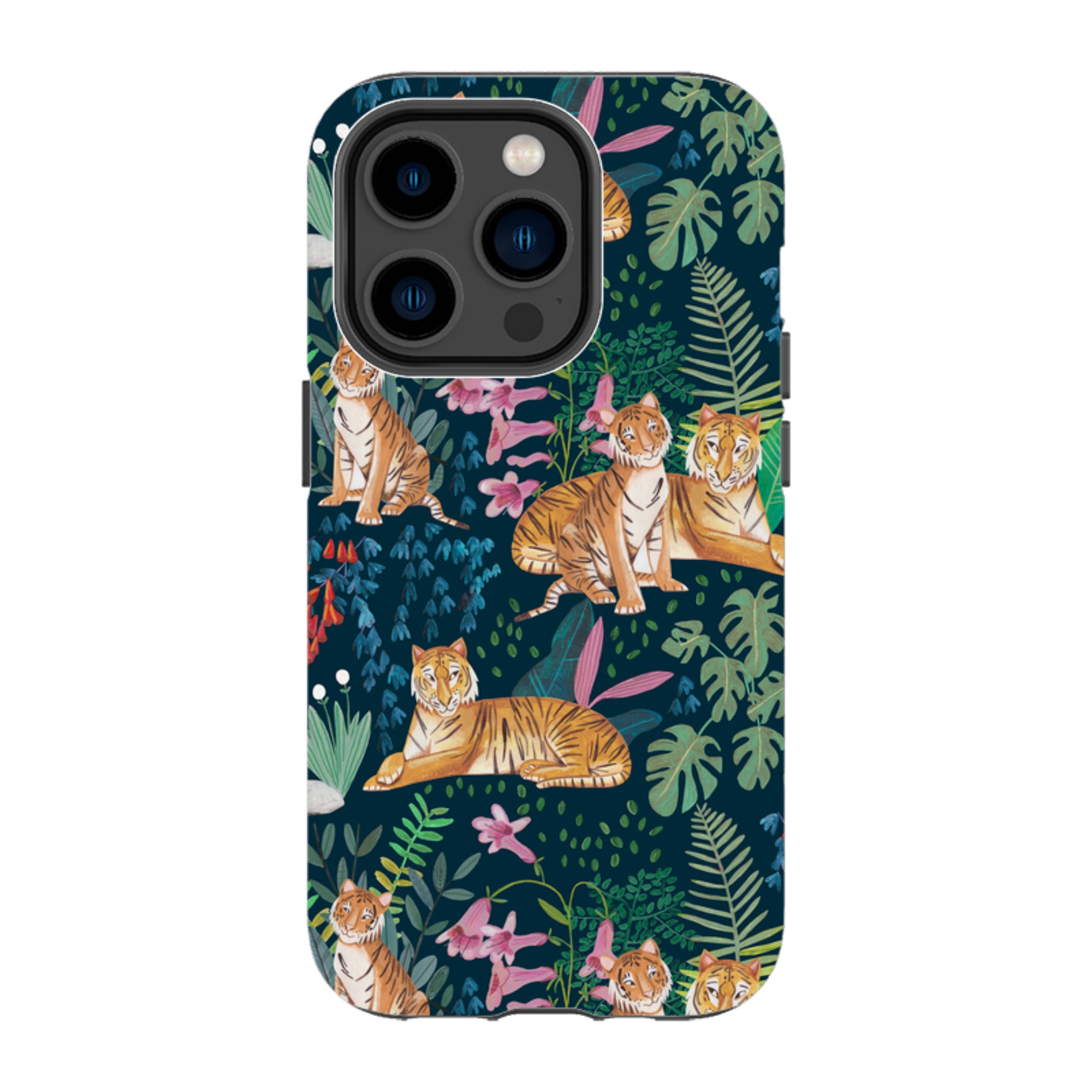 iPhone Tough Case - Tiger Pattern By Caroline Bonne Muller