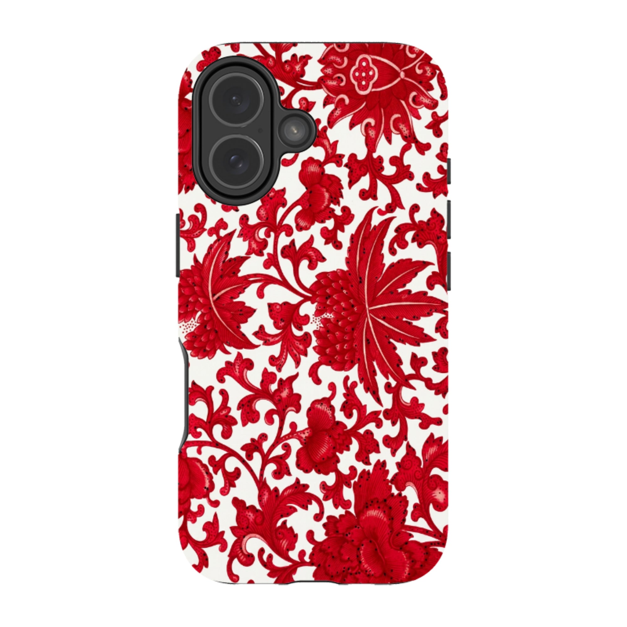 iPhone MagSafe Tough Case - Red Chinoiserie Floral