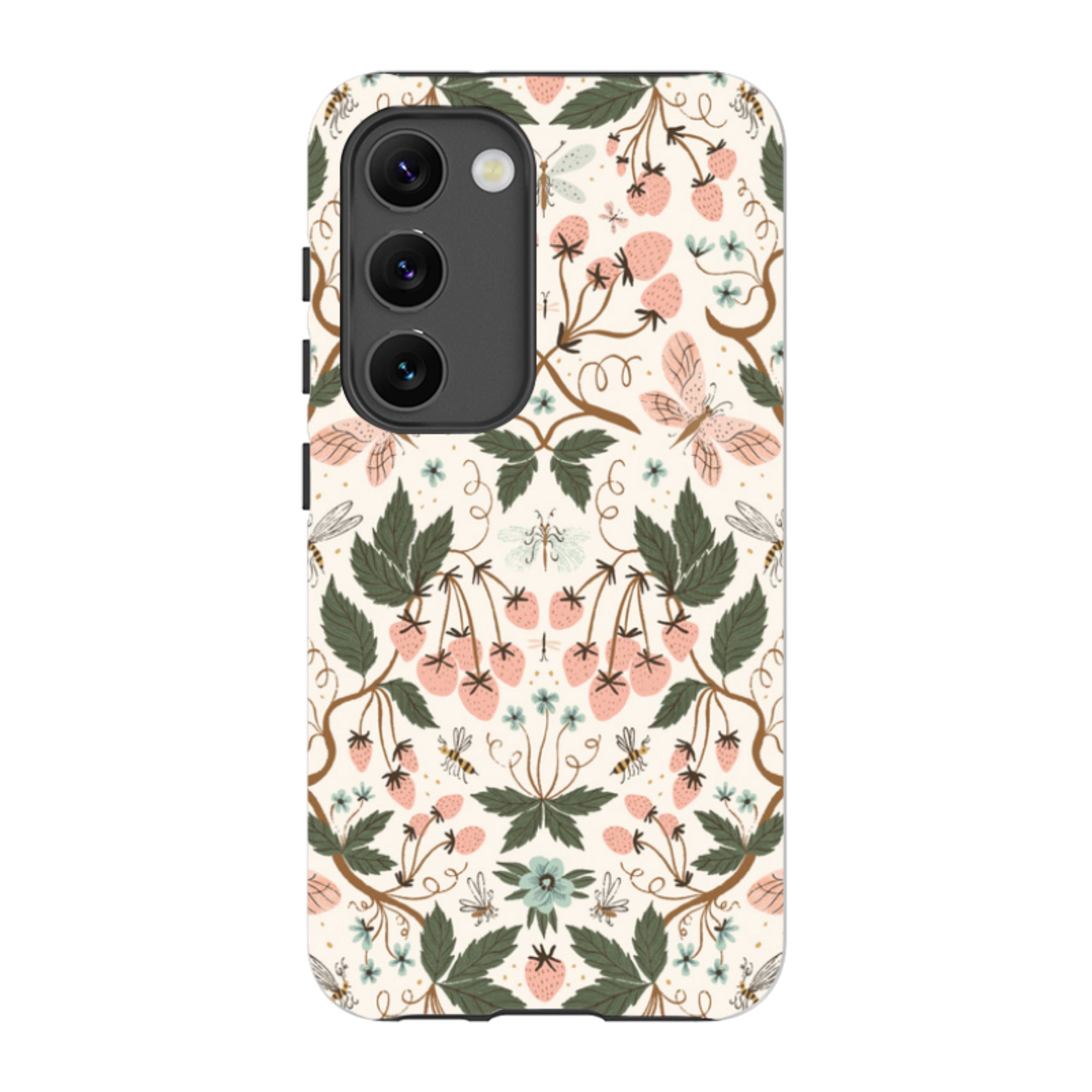 Samsung Tough Case - Bugs And Berries Pattern By Meghann Rader