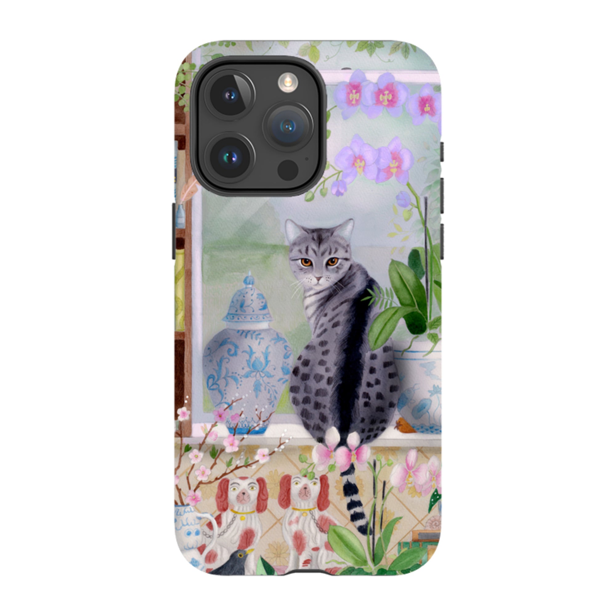 iPhone MagSafe Tough Case - Cat in Window By Bex Parkin