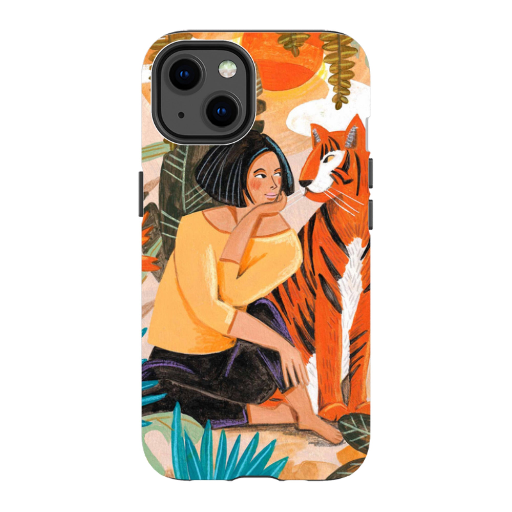 iPhone MagSafe Tough Case -  Hello Tiger By Caroline Bonne Muller