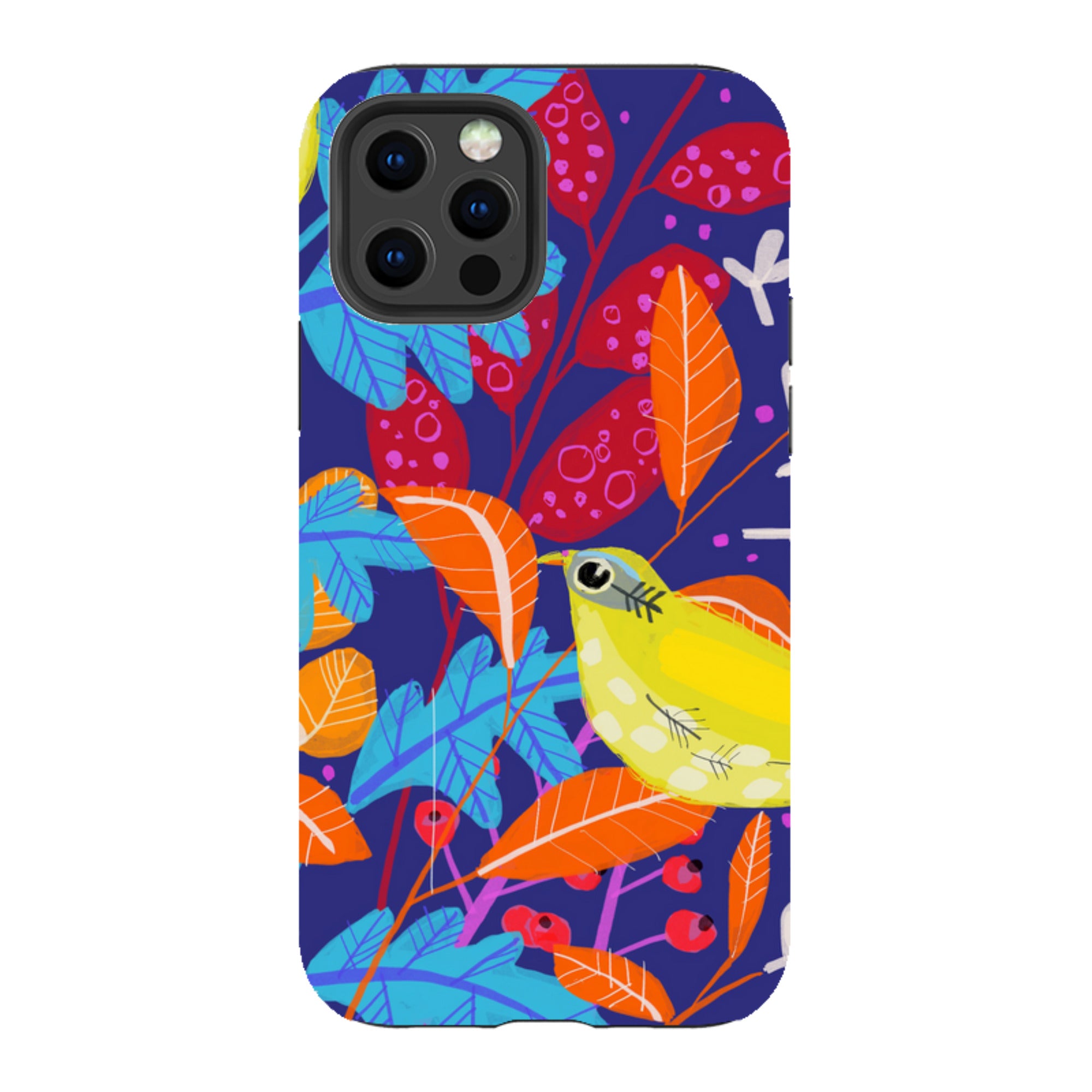 iPhone Tough Case - Yellow Bird By Claire West