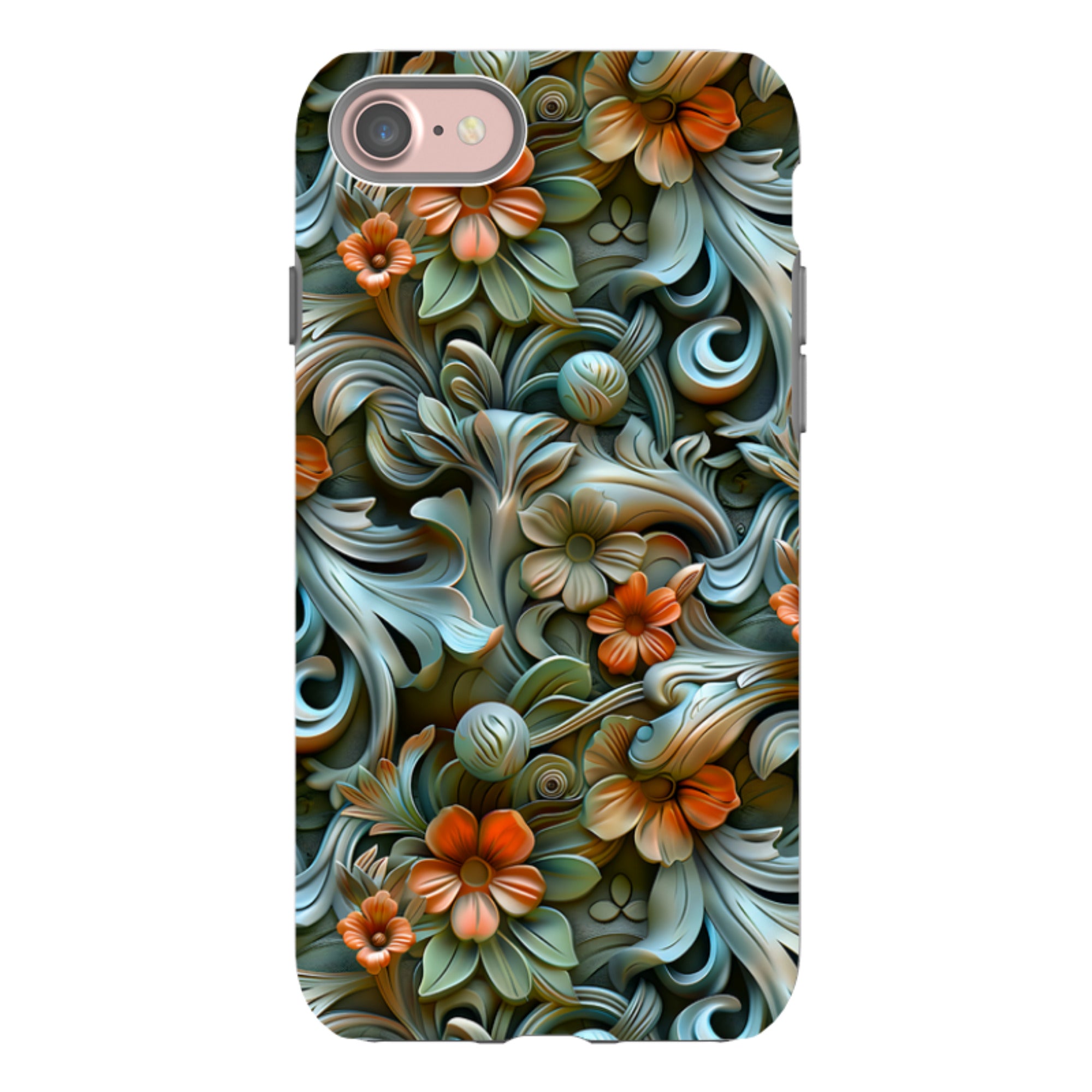 iPhone Tough Case -Clover Floral