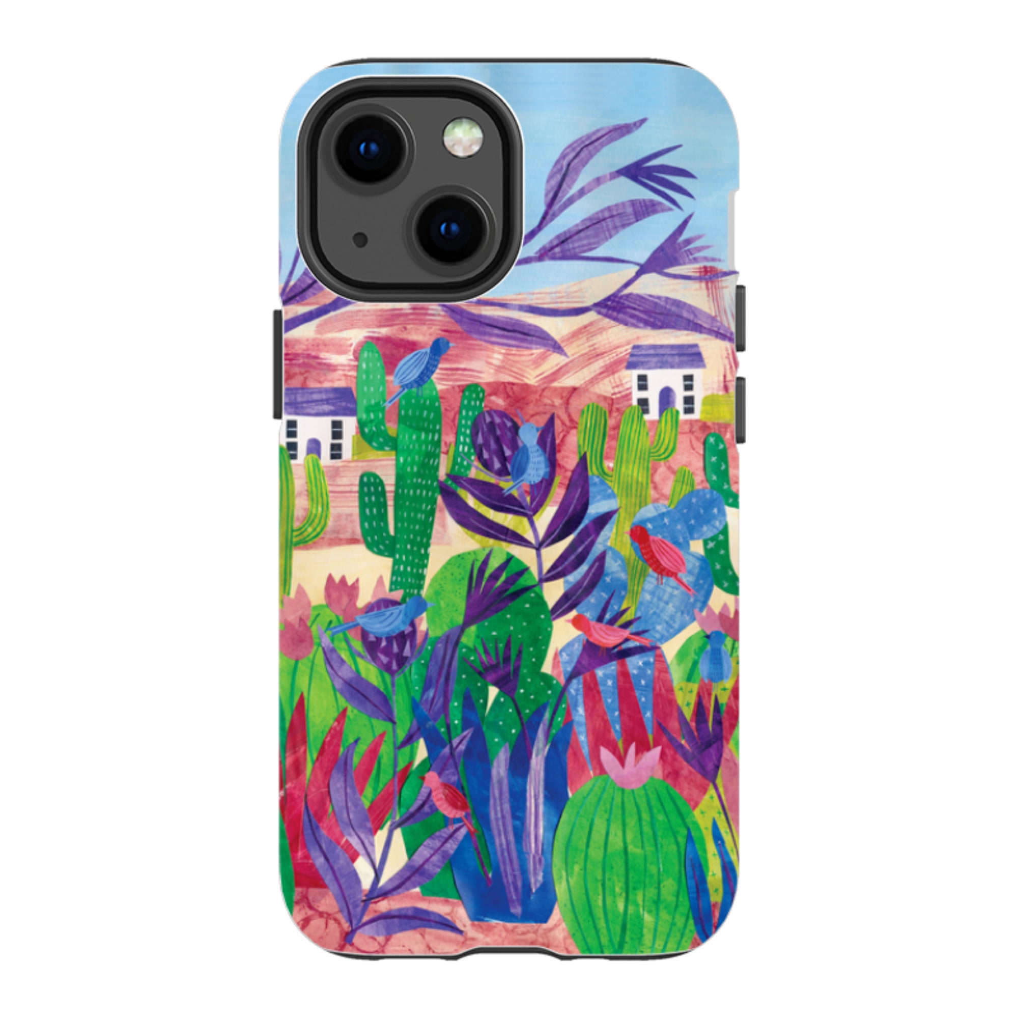 iPhone Tough Case - Desert Cactus By Tracey English