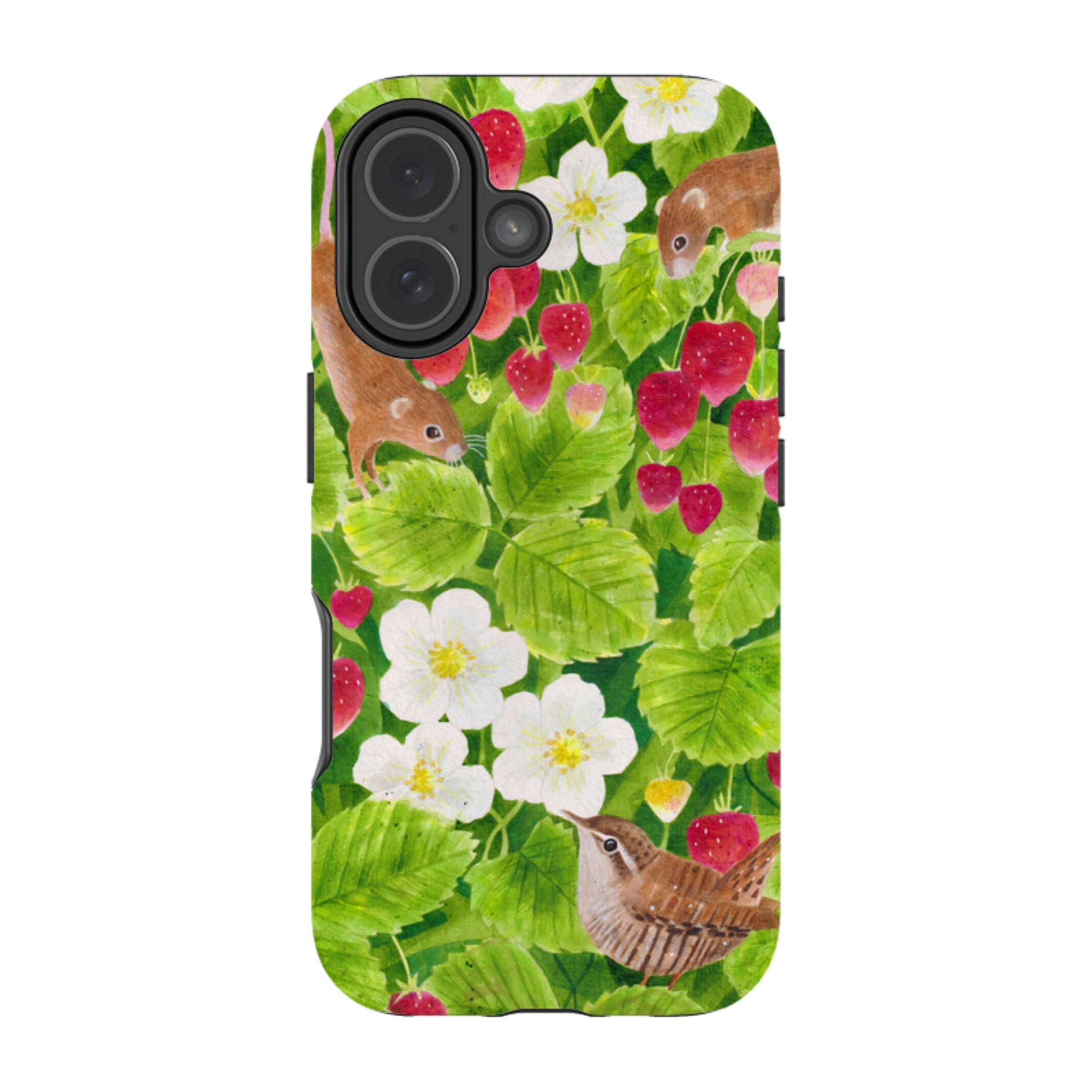 iPhone Tough Case - Strawberry Thieves By Bex Parkin