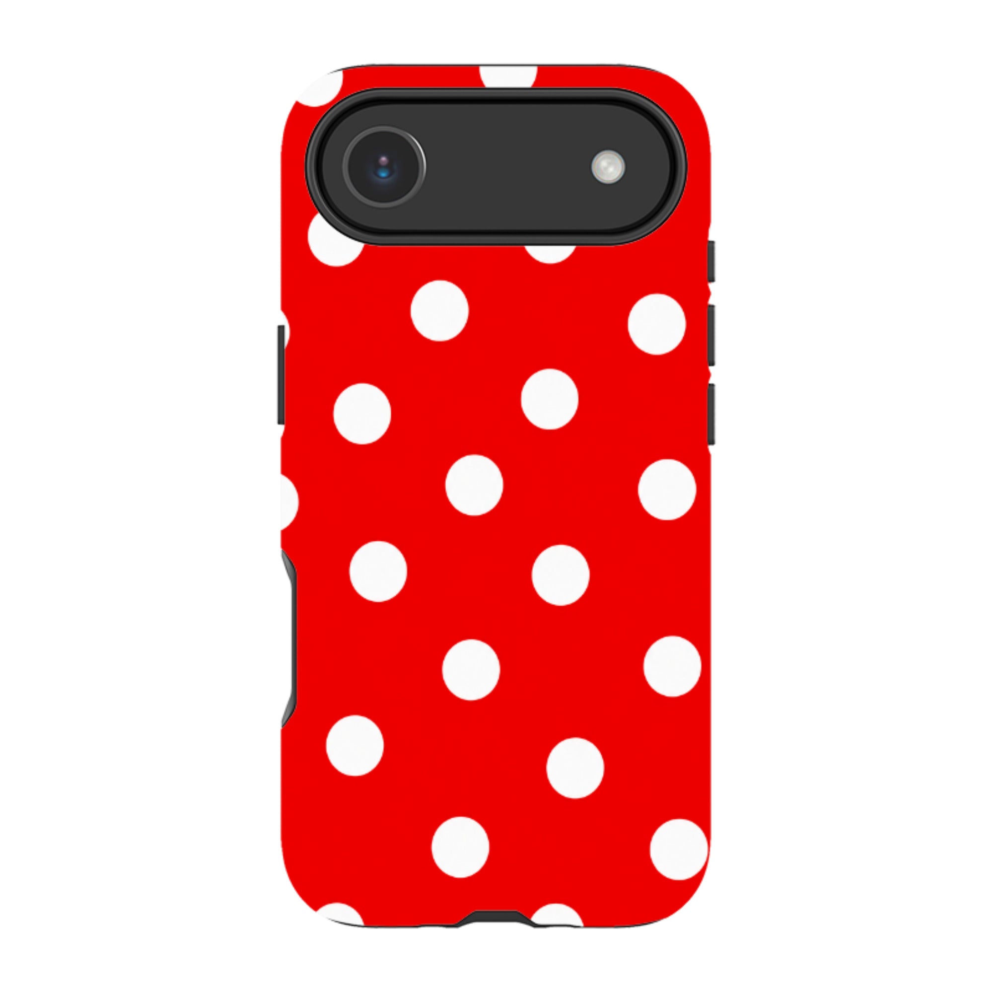 iPhone MagSafe Tough Case - Red & White Polka Dot