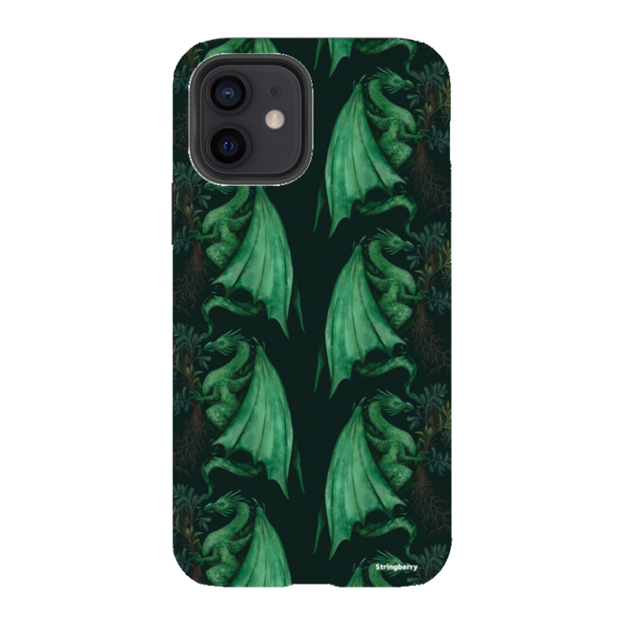 iPhone Tough Case - Arbor Dragon Pattern By Anna Stead