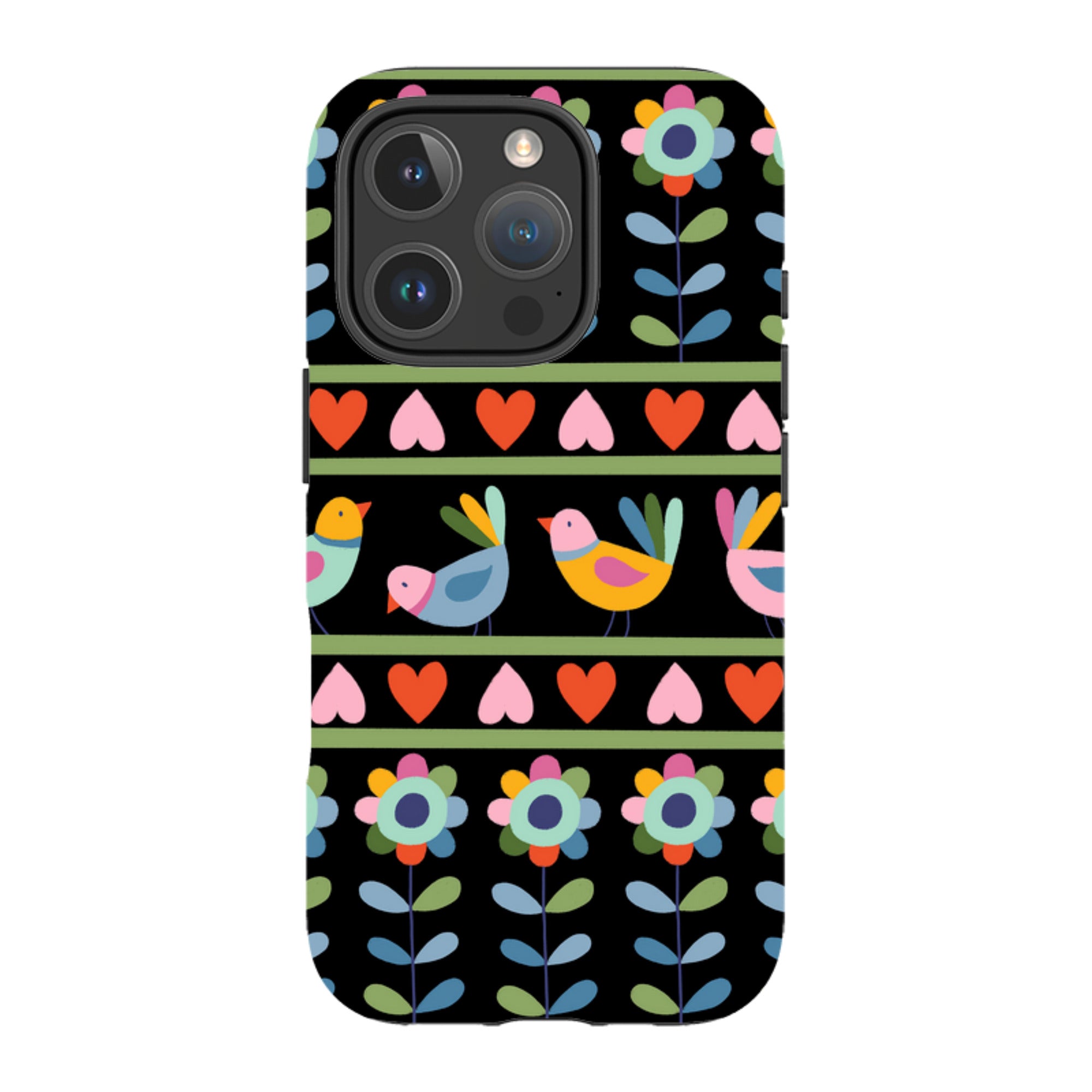 iPhone Tough Case - Folky Birds II By Suzy Taylor