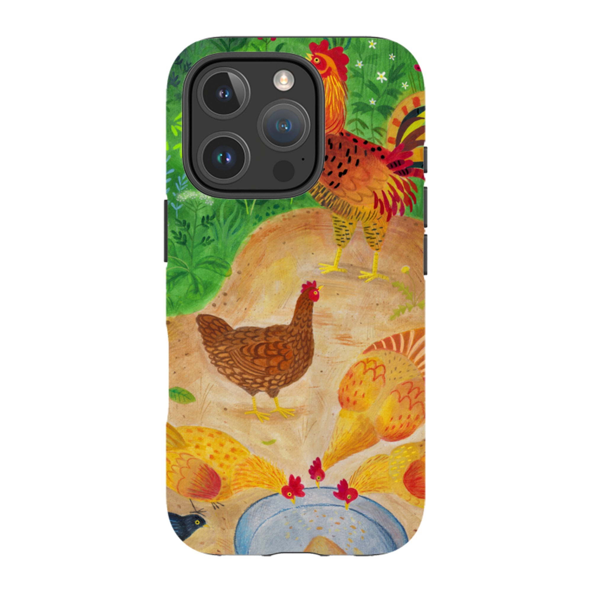 iPhone Tough Case - Chickens By Bex Parkin