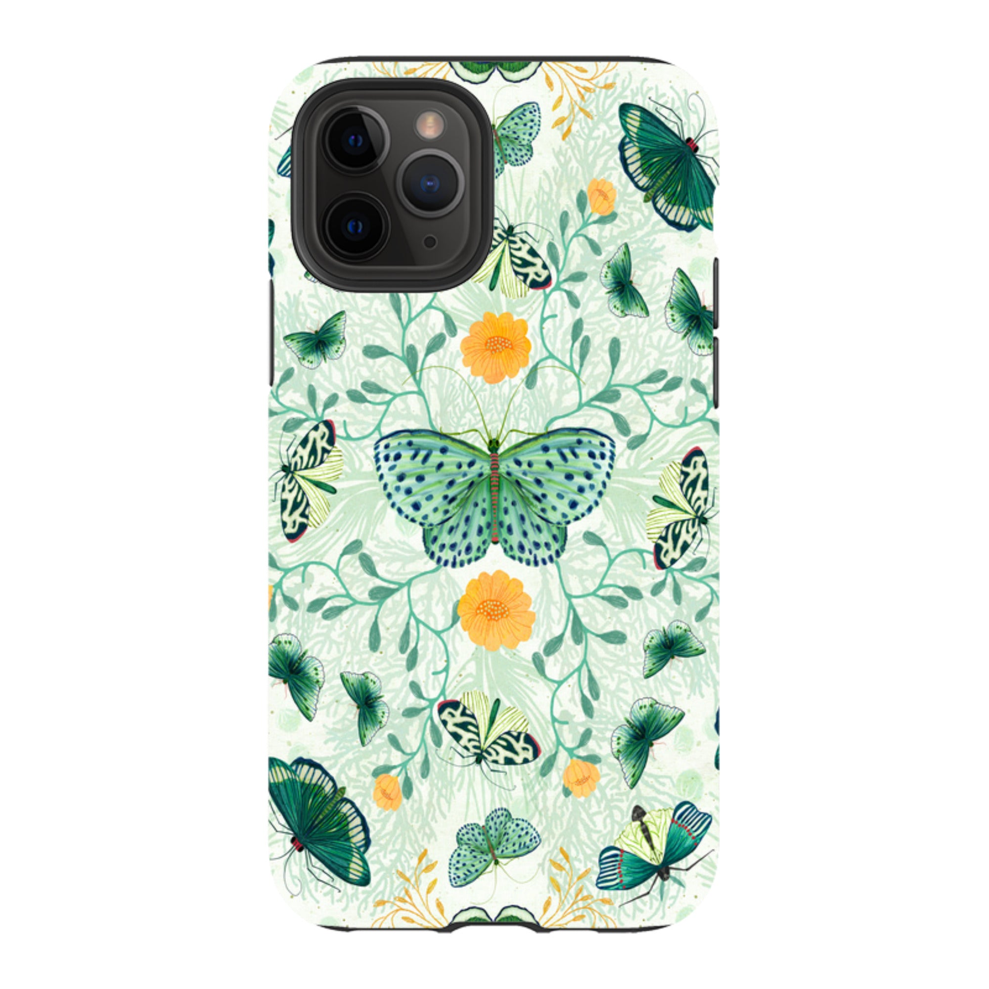 iPhone Tough Case - Medium Moths 1 By Katherine Quinn