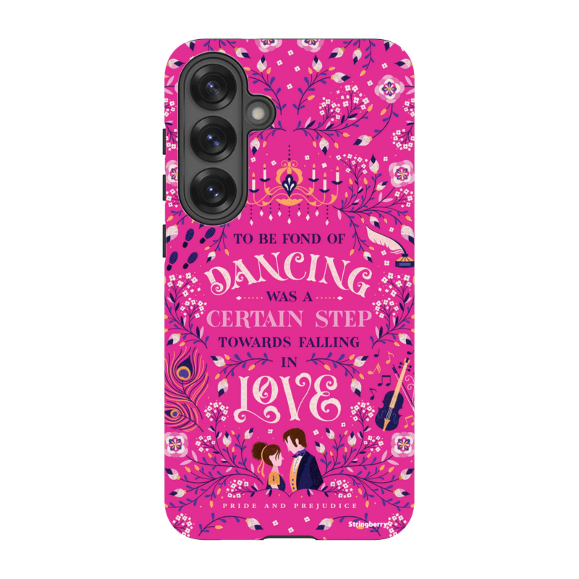Samsung Tough Case - Pride And Prejudice Pink By Jenny Zemanek