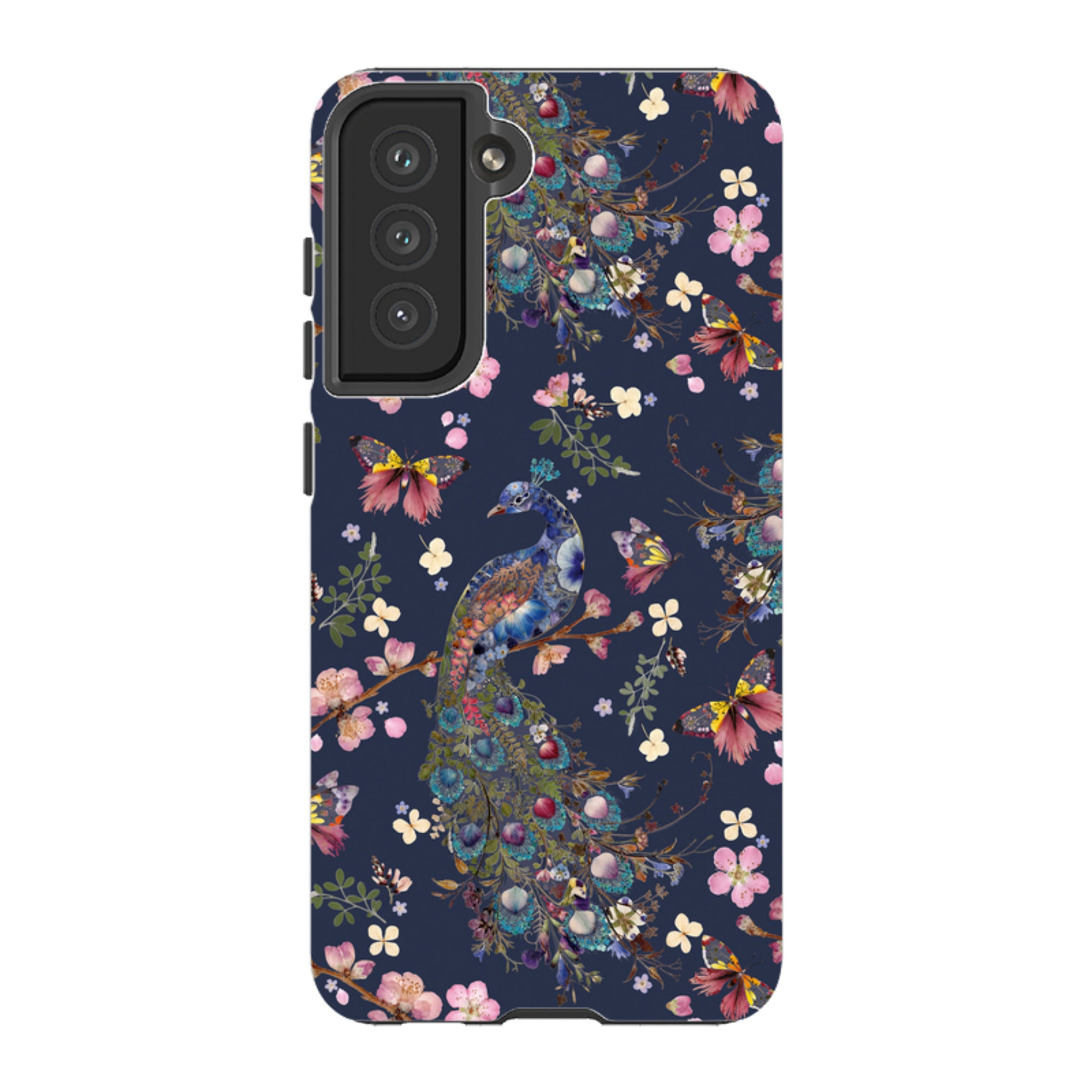 Samsung Tough Case - Peacock and Cherry Blossoms Iris By Helen Ahpornsiri