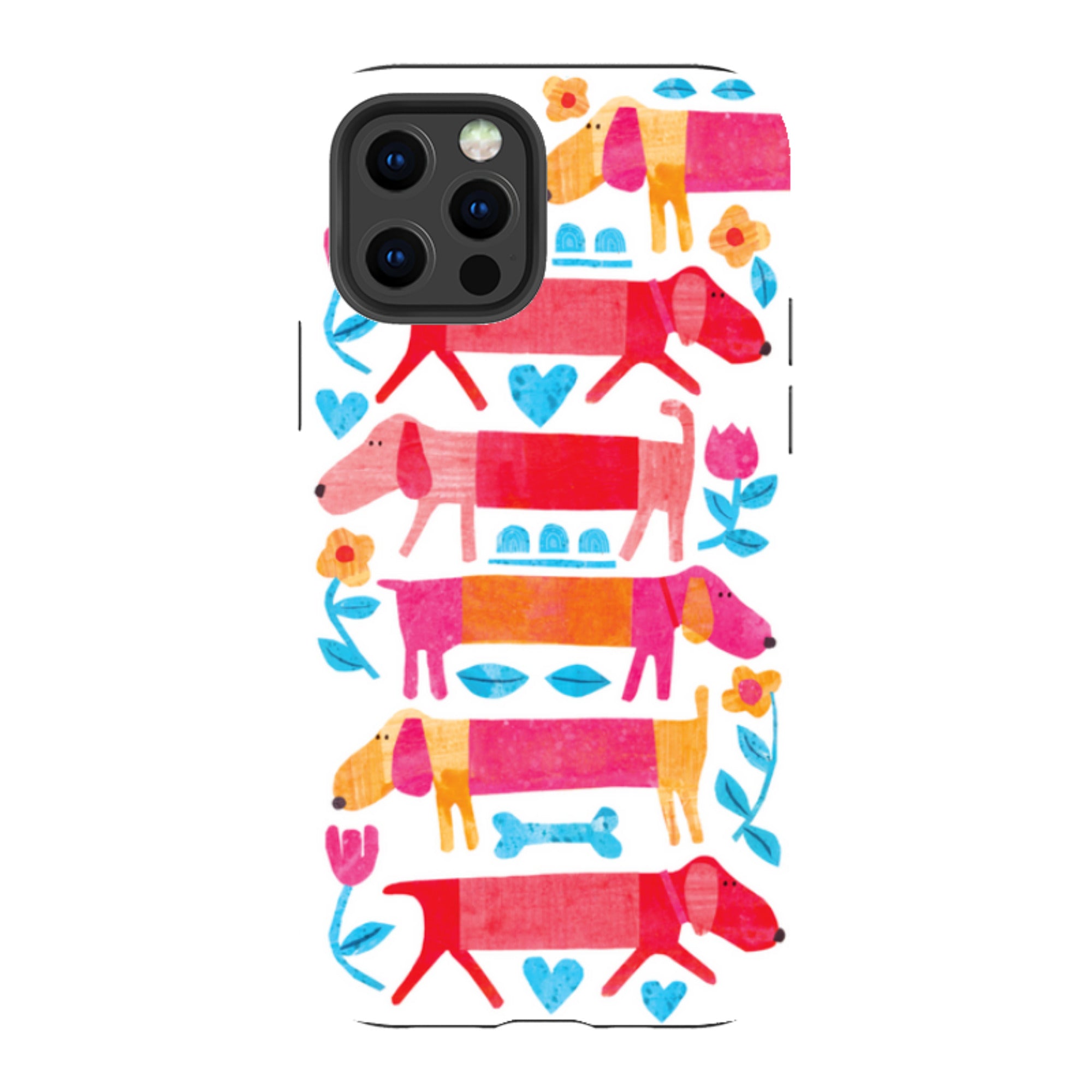 iPhone Tough Case - Sausage Dog By Tracey English