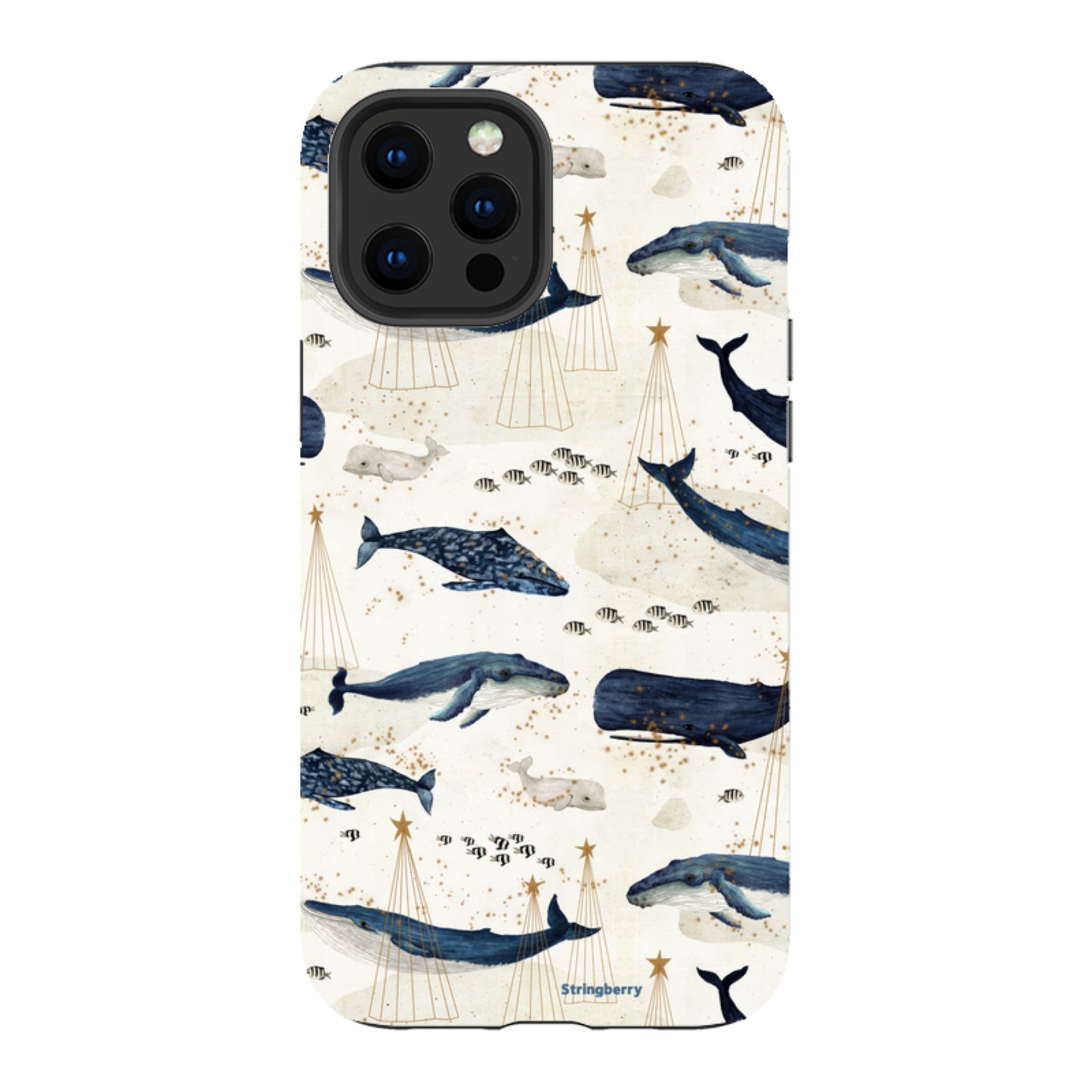 iPhone Tough Case - Christmas Whale III By Katherine Quinn
