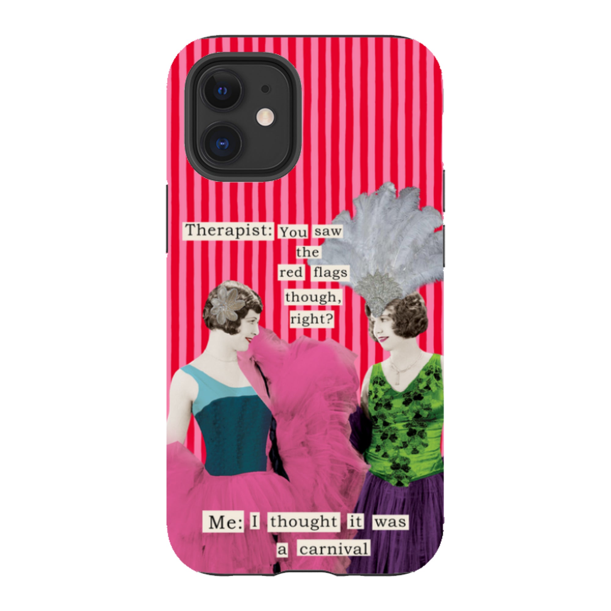iPhone Tough Case - Therapist Red Flag By Clare Jordan