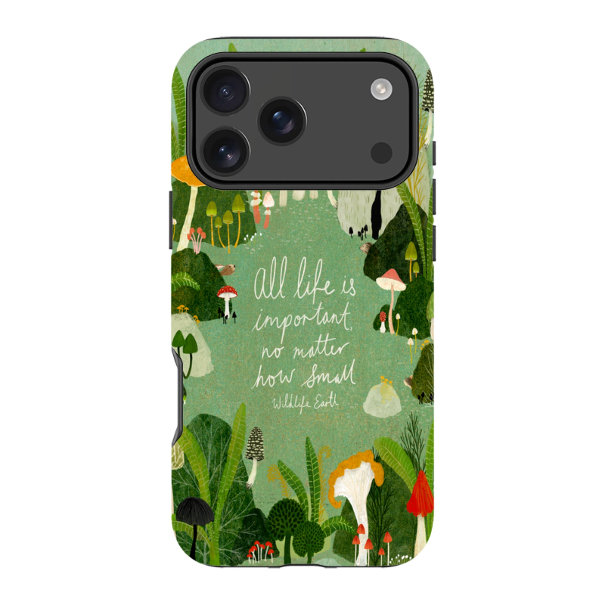 iPhone Tough Case - Wildlife Text By Katherine Quinn
