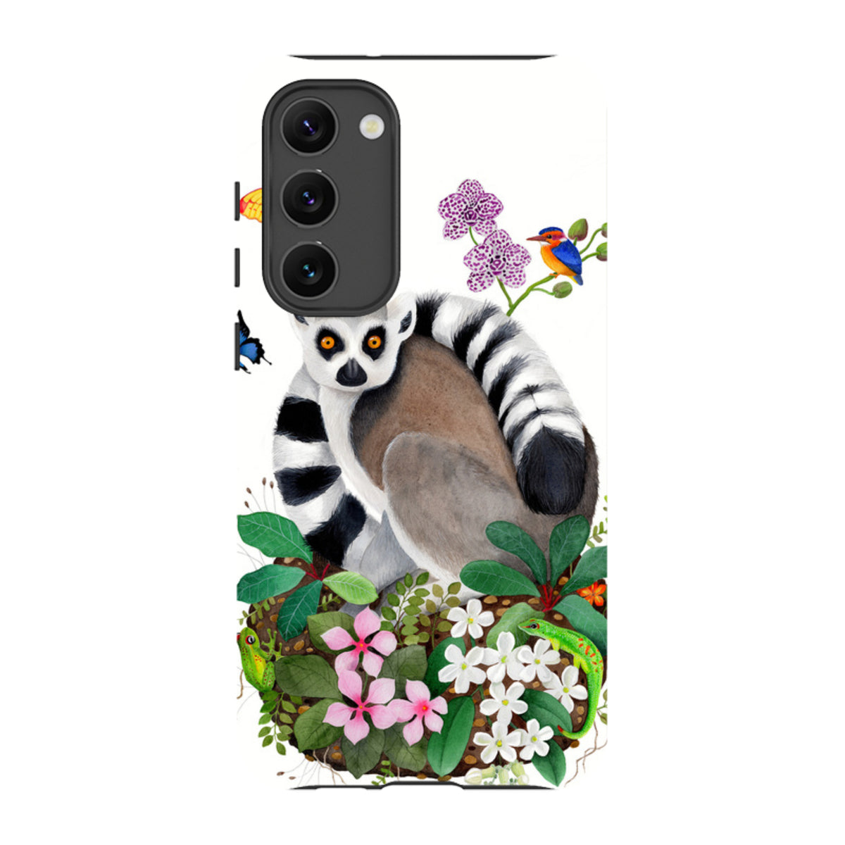 Samsung Tough Case - Madagascar Lemur By Bex Parkin
