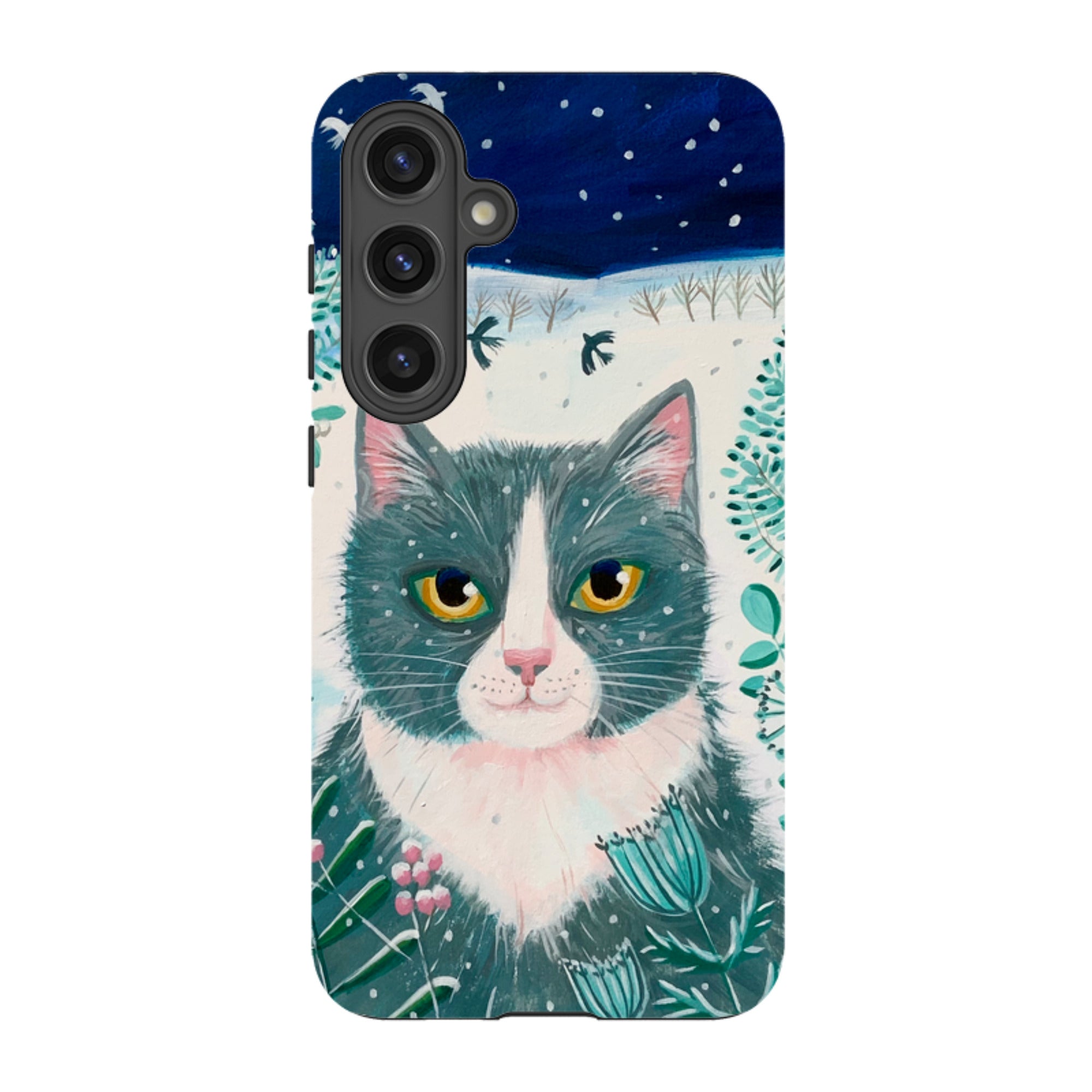 Samsung Tough Case - Xmas Cat By Mary Stubberfield