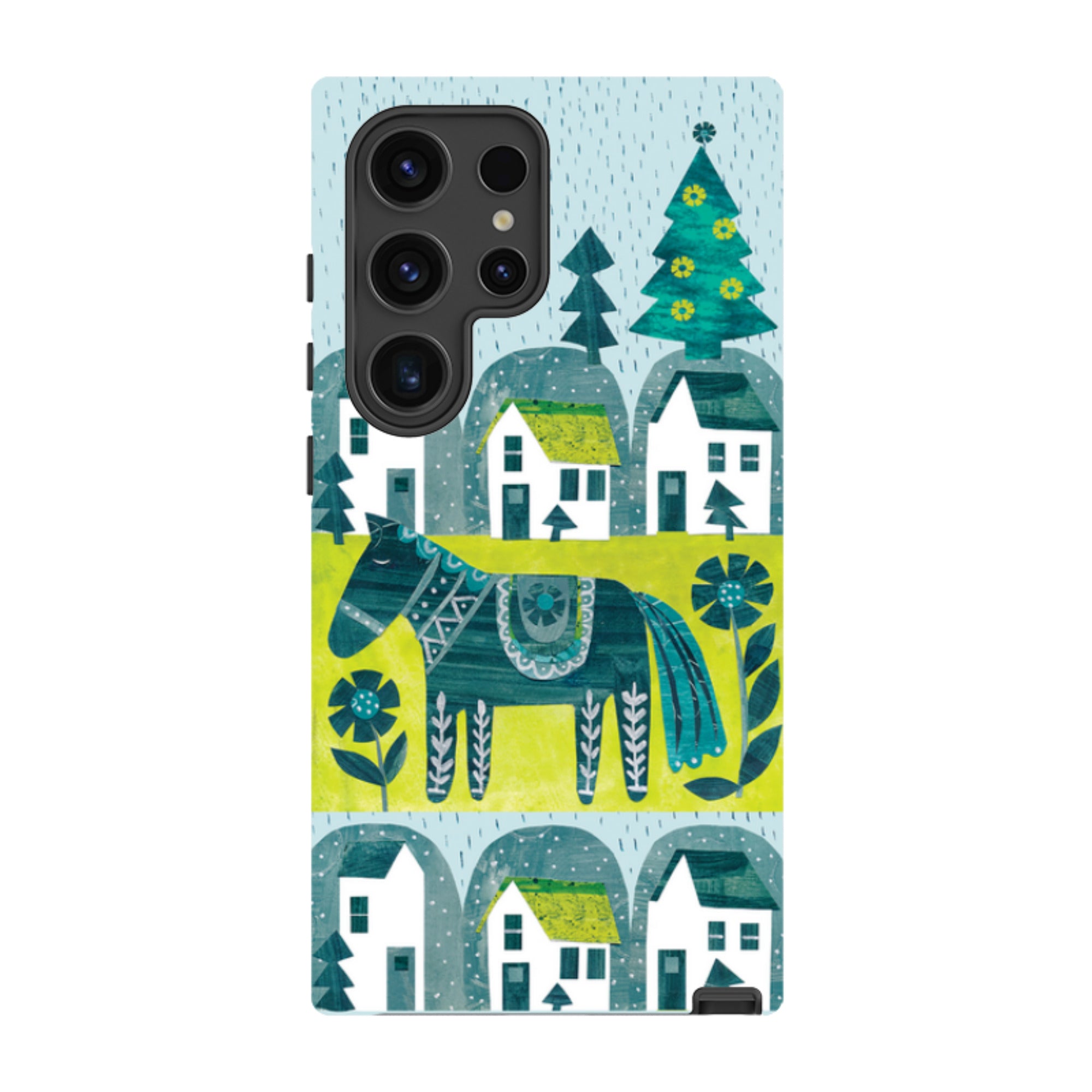 Samsung Tough Case - Winter Dala Horse By Tracey English