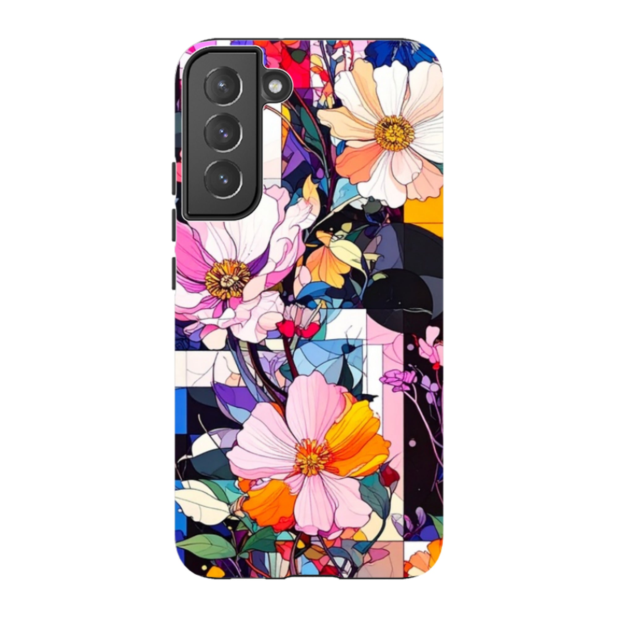 Samsung Tough Case - Block Floral