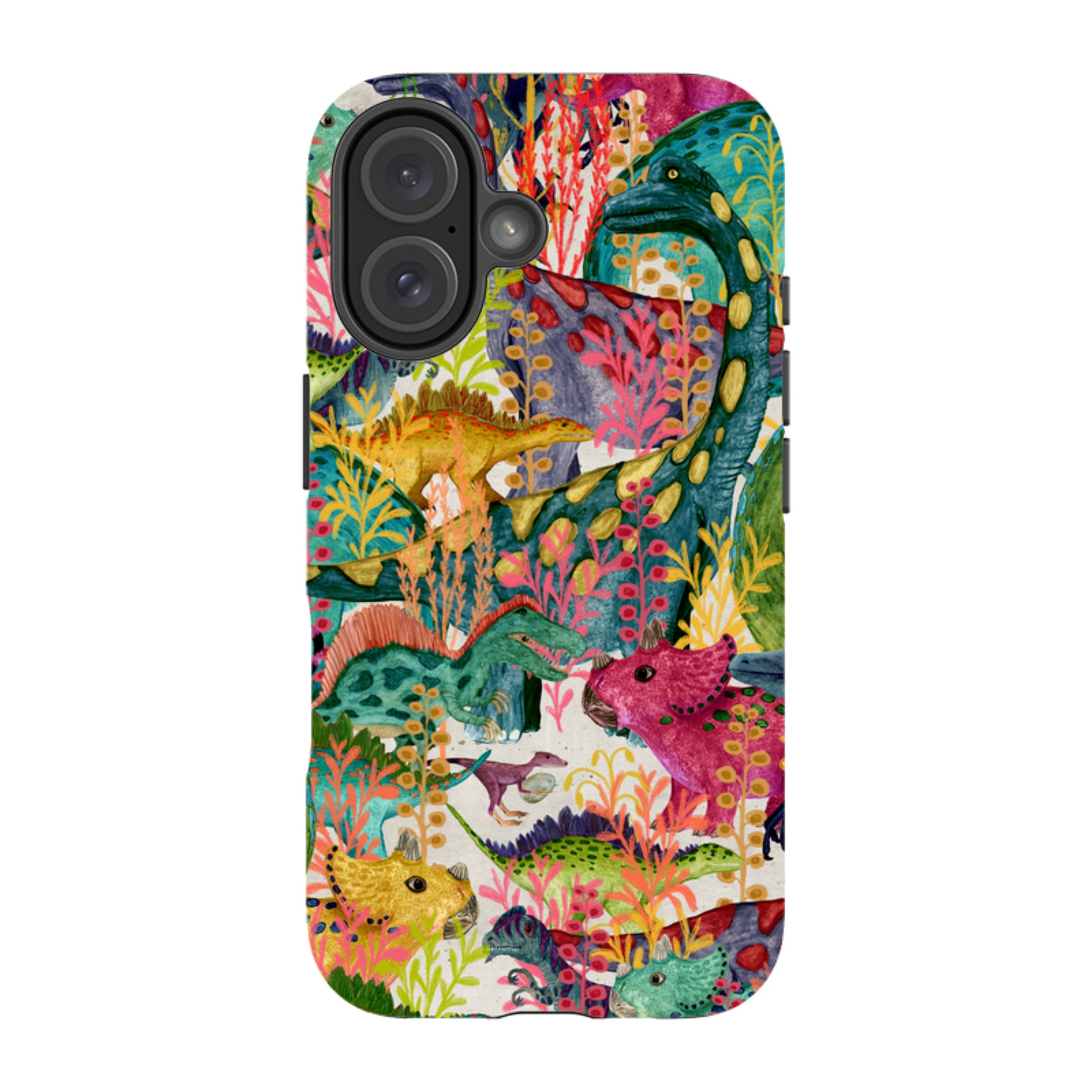 iPhone MagSafe Tough Case - Dinosaur Jamboree By Katherine Quinn