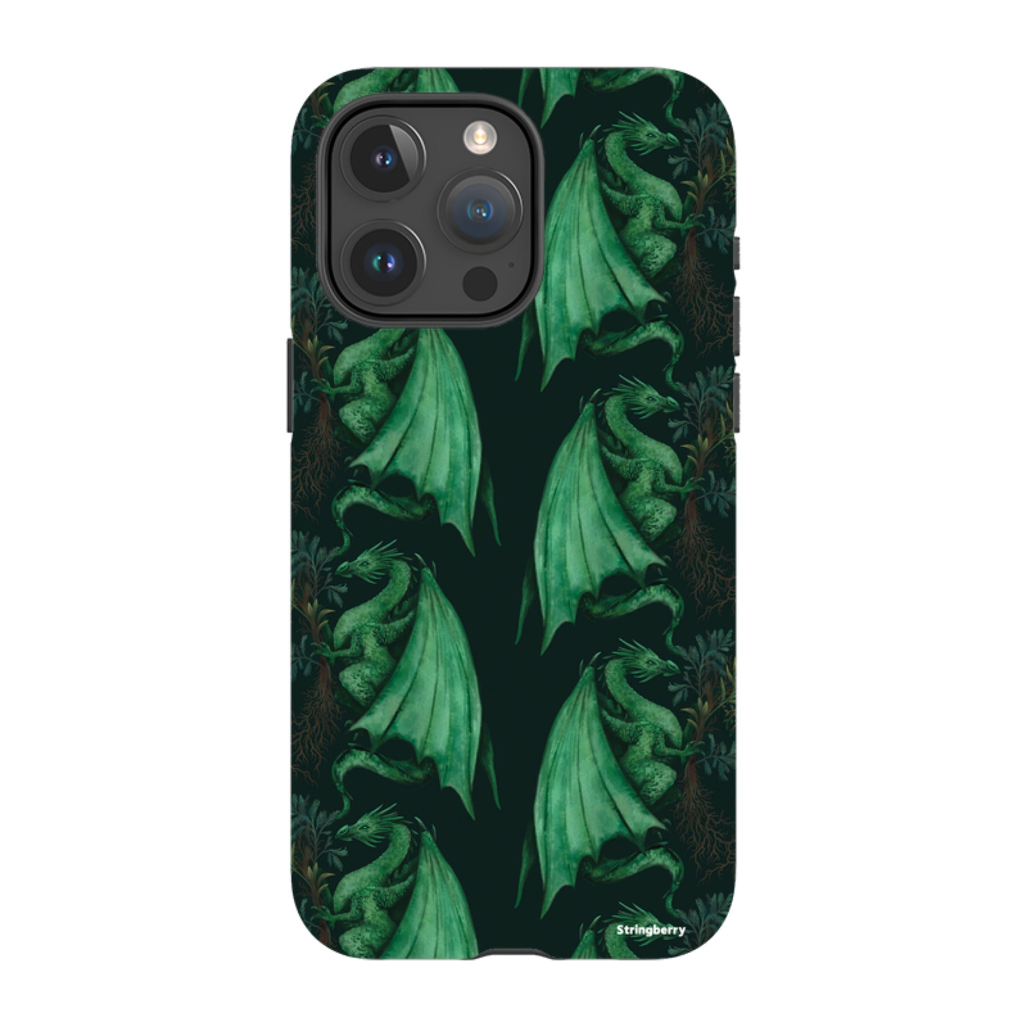 iPhone Tough Case - Arbor Dragon Pattern By Anna Stead