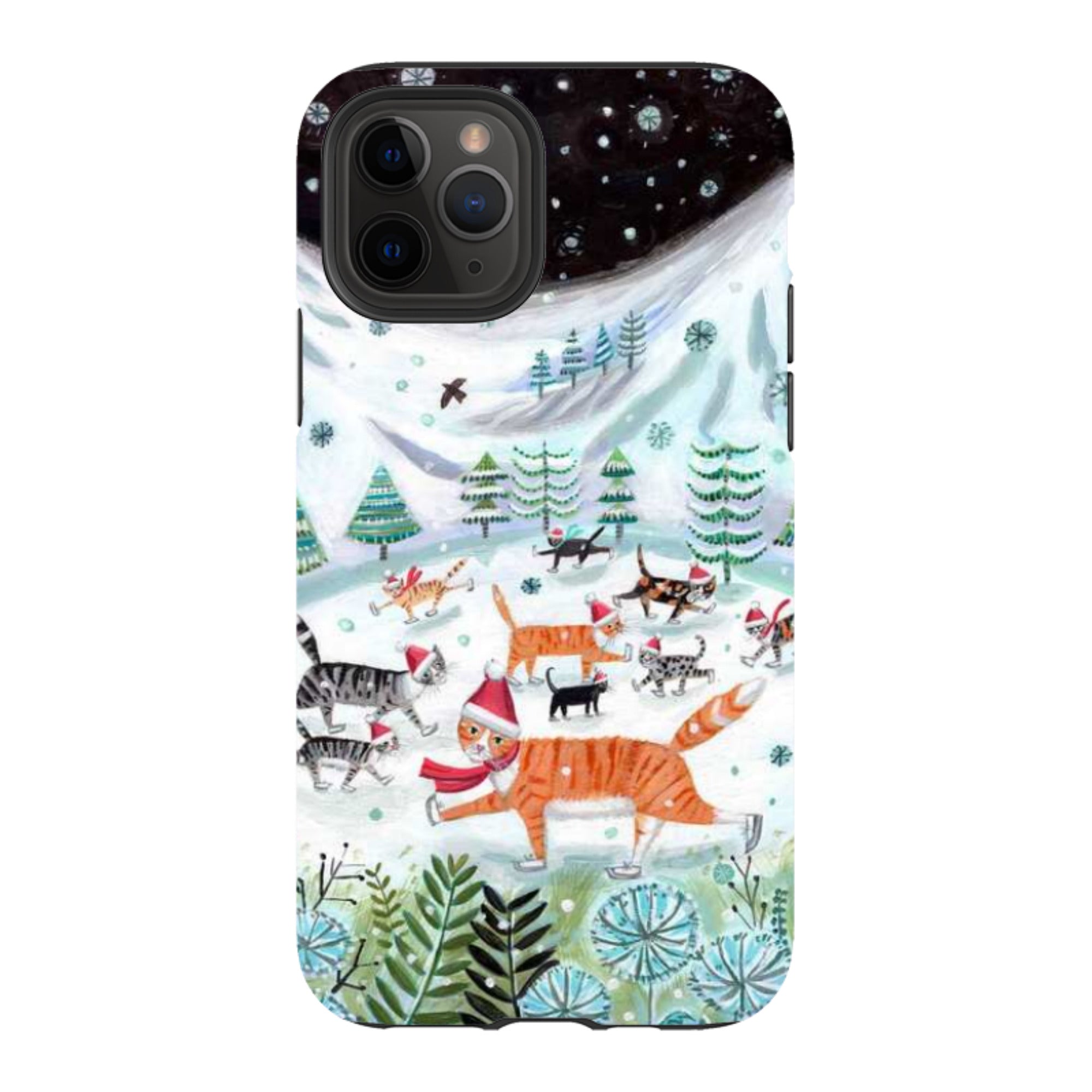 iPhone Tough Case - Cats On Ice By Mary Stubberfield