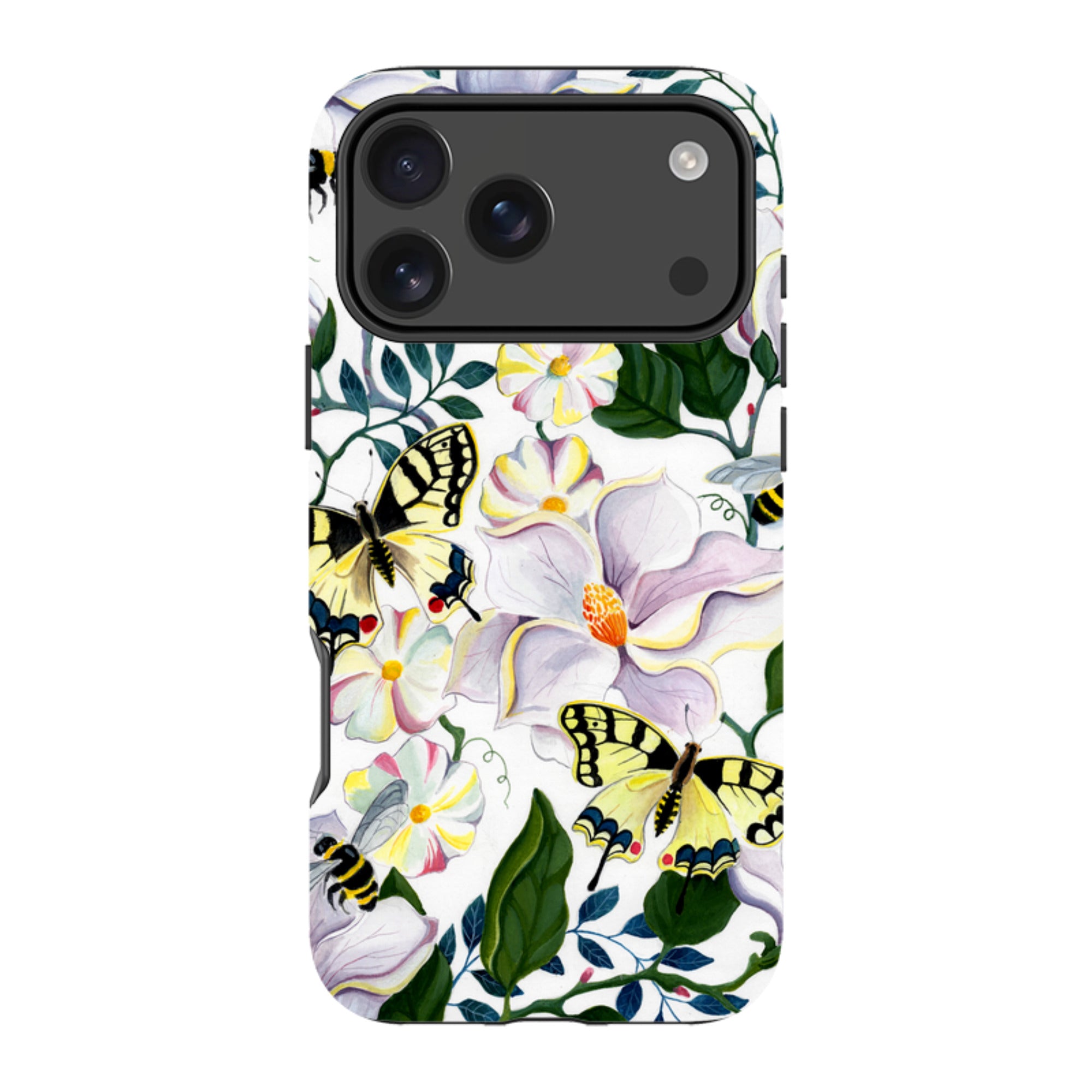 iPhone Tough Case - Bees And Magnolia By Bex Parkin