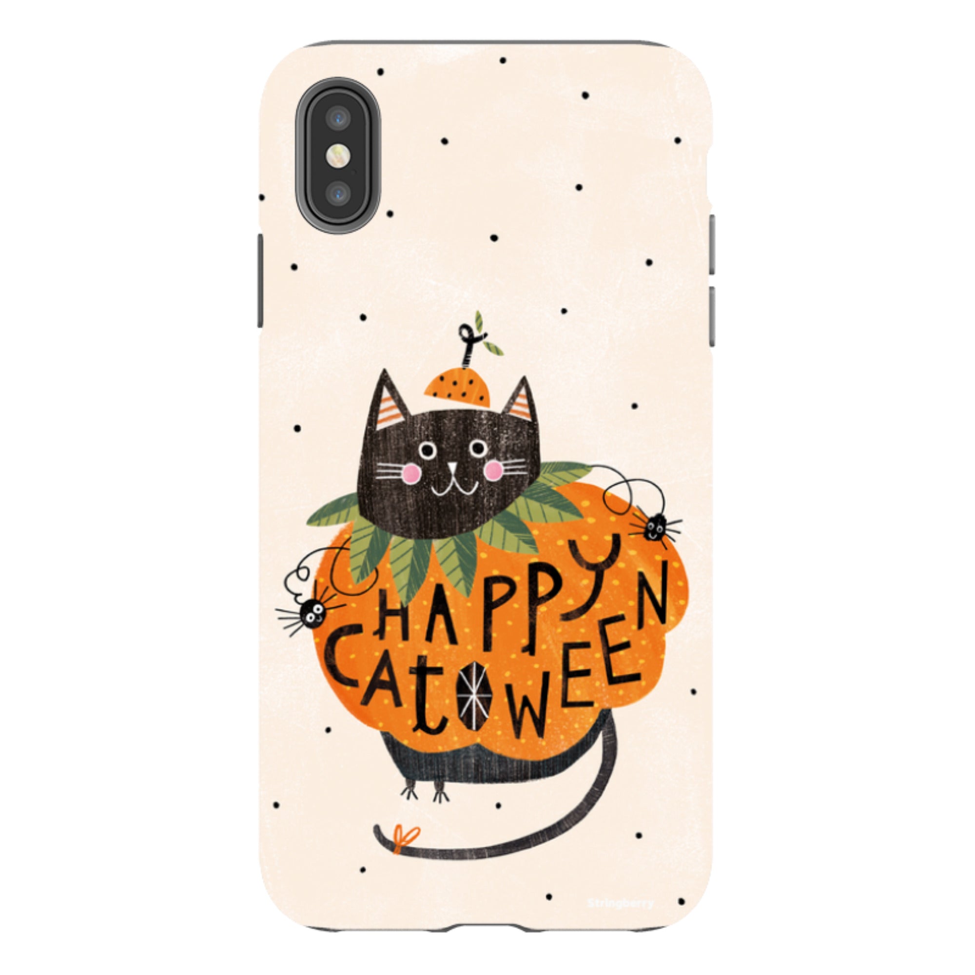 iPhone Tough Case - Pumpkin Cats By Ali Brookes