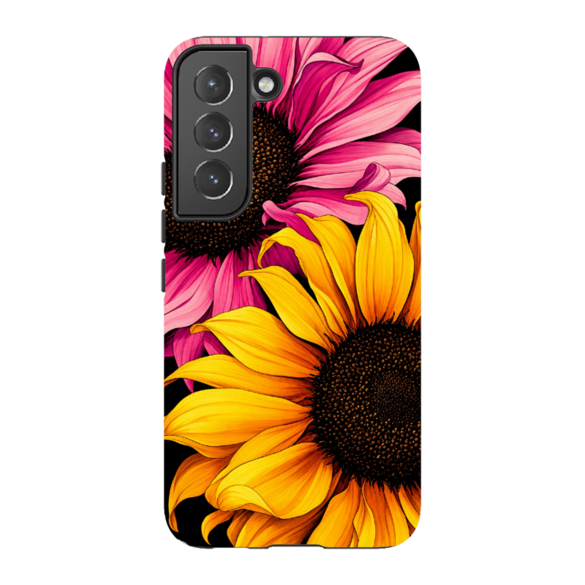 Samsung Tough Case - Yellow & Pink Sunflower