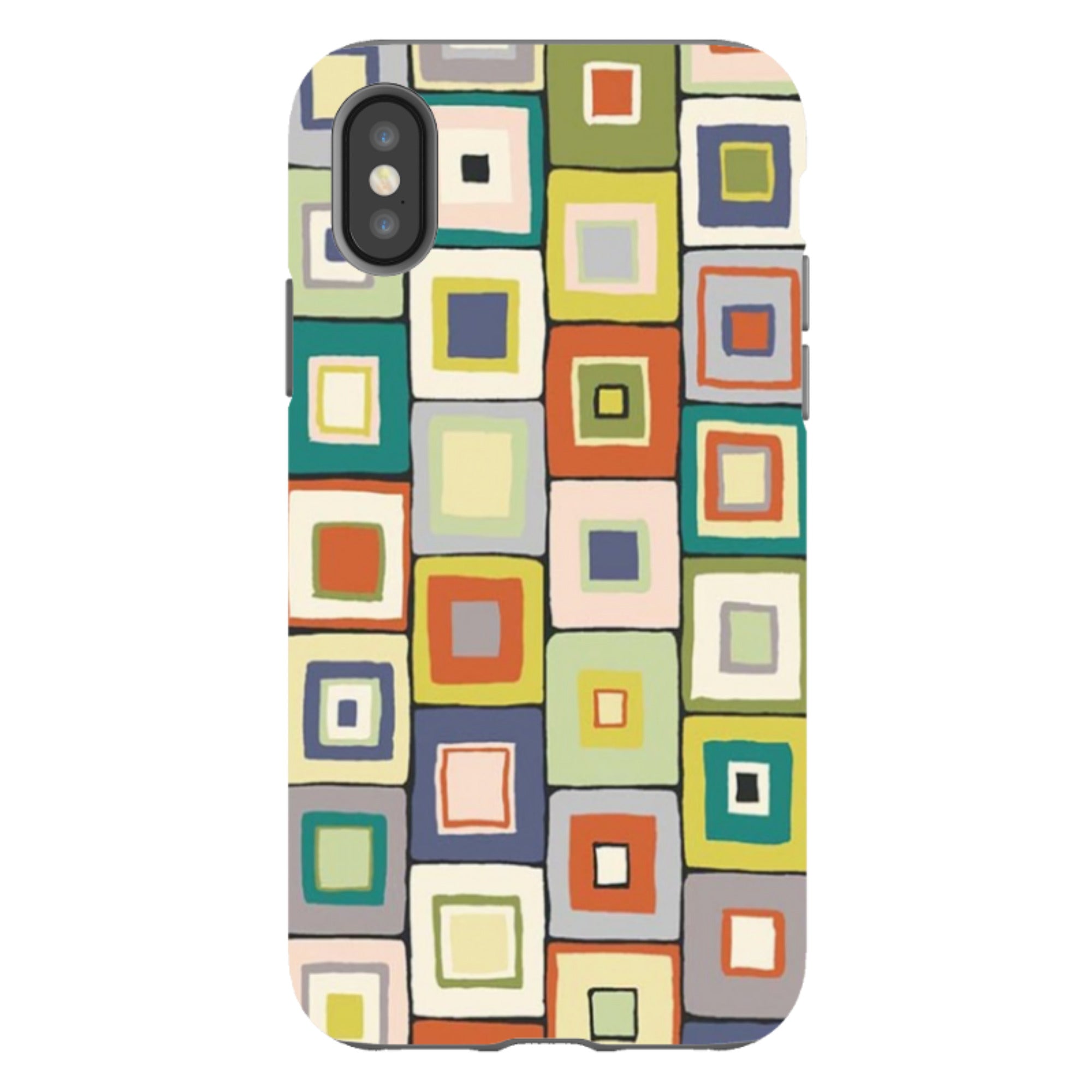 iPhone Tough Case - Atelier Blanket Squares Urbane By Sarah Campbell